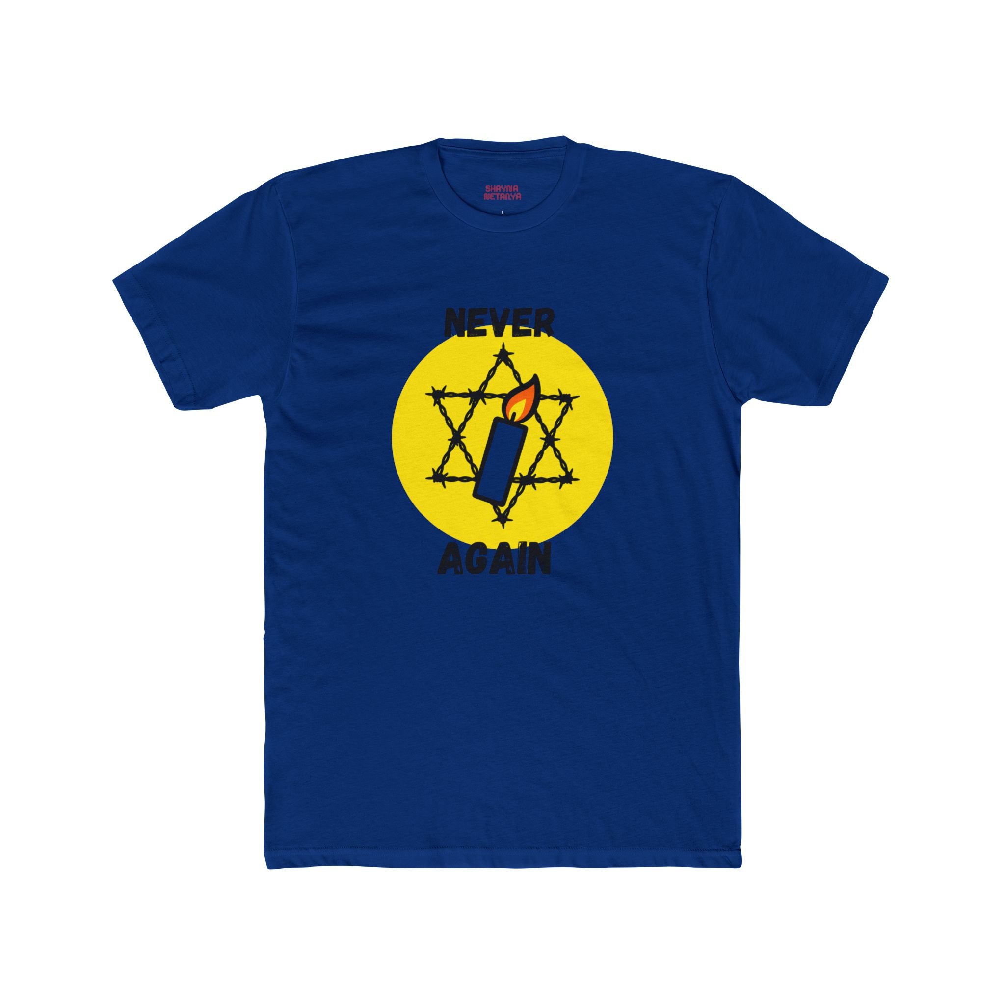 Never Again Memorial Unisex Cotton Crew Tee