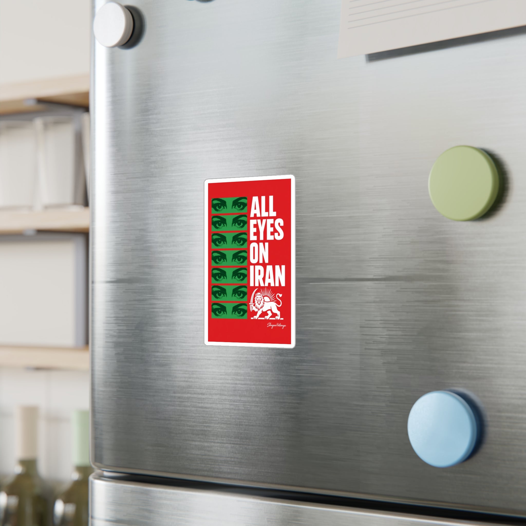 All Eyes On Iran Kiss-Cut Vinyl Decals