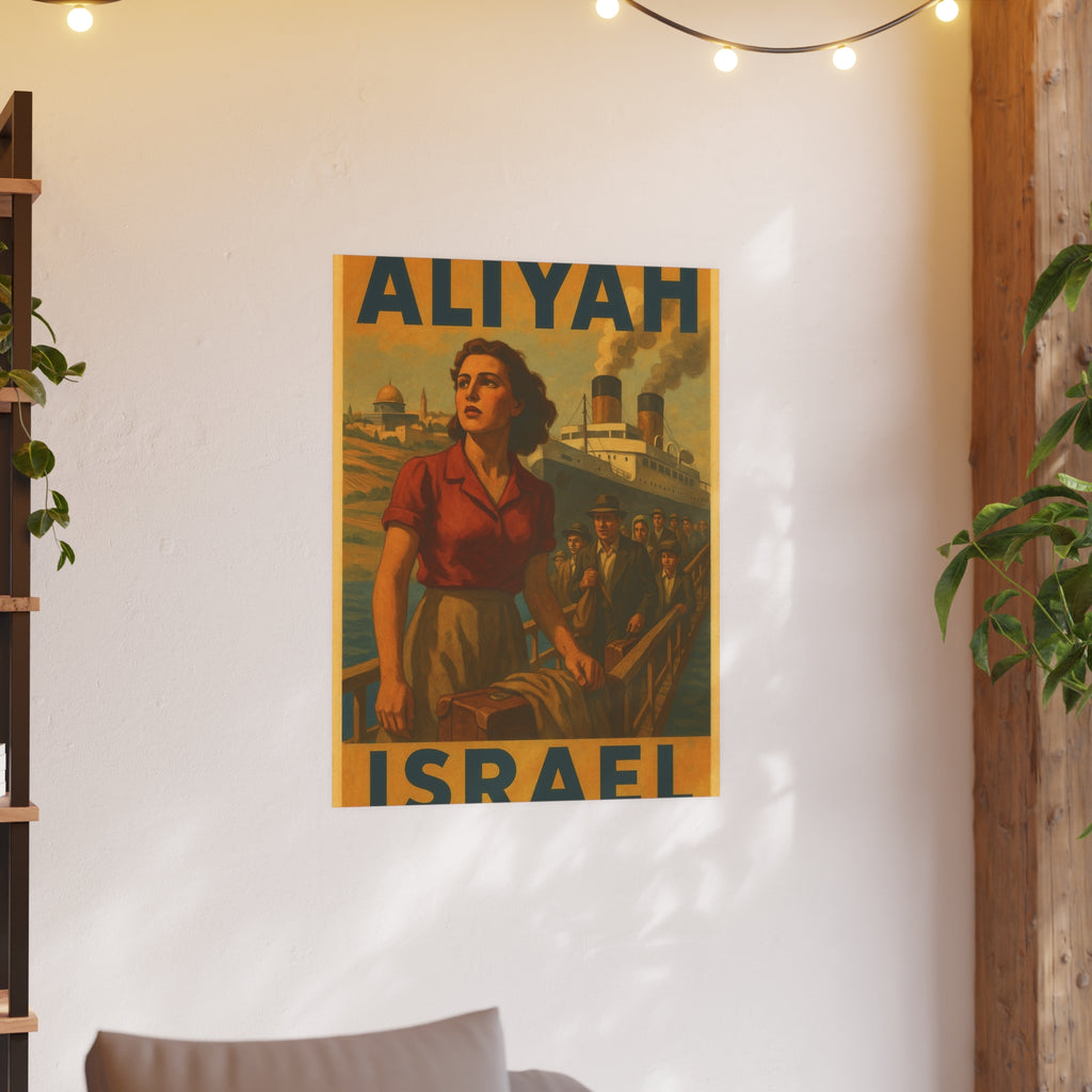 Aliyah Steamership Satin and Archival Matte Posters