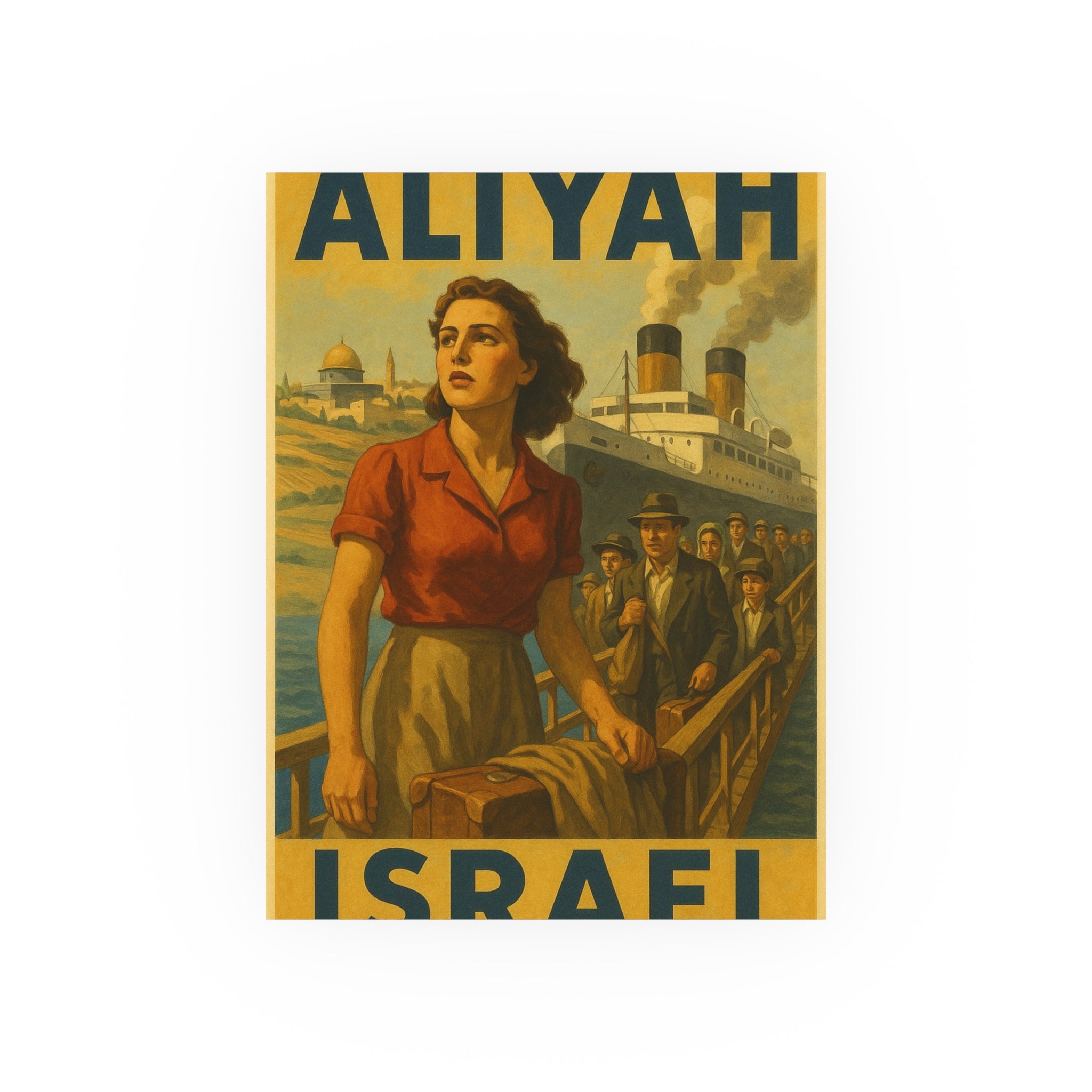Aliyah Steamership Satin and Archival Matte Posters