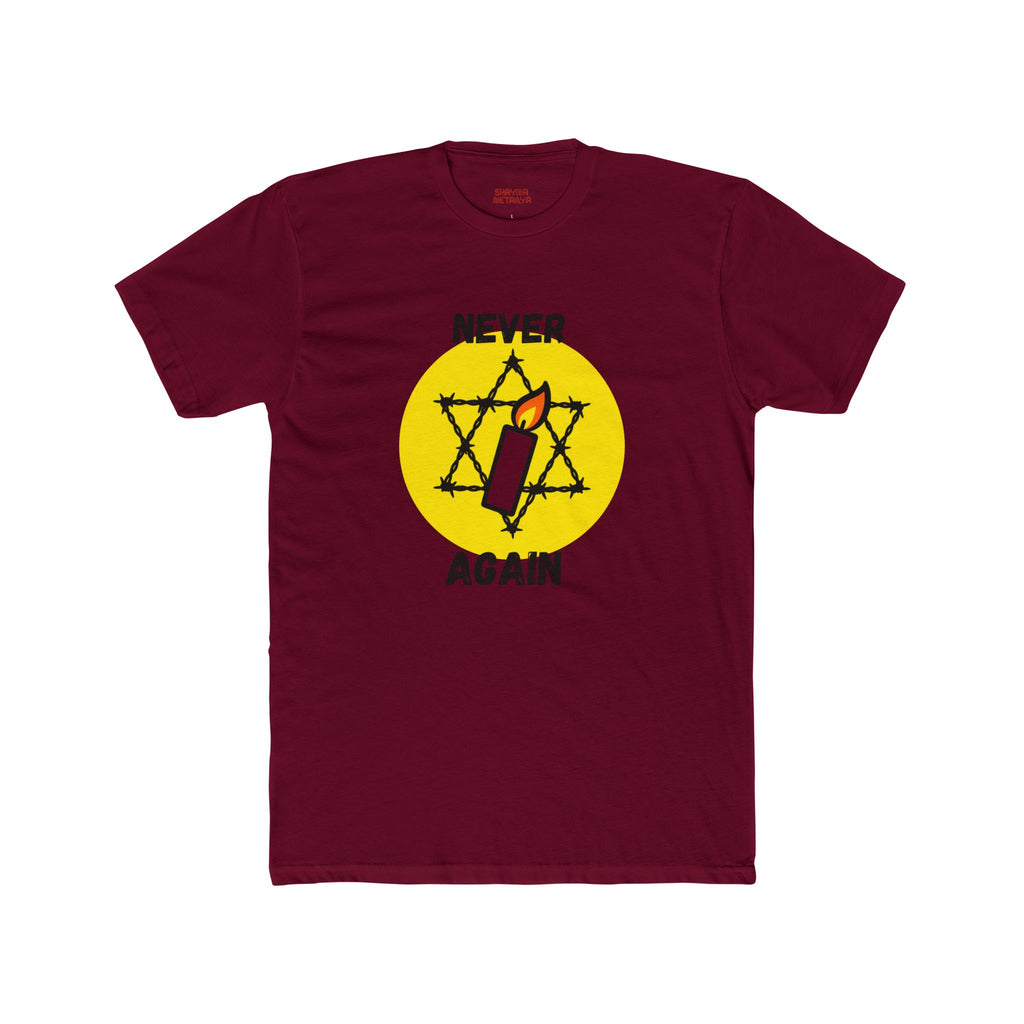Never Again Memorial Unisex Cotton Crew Tee