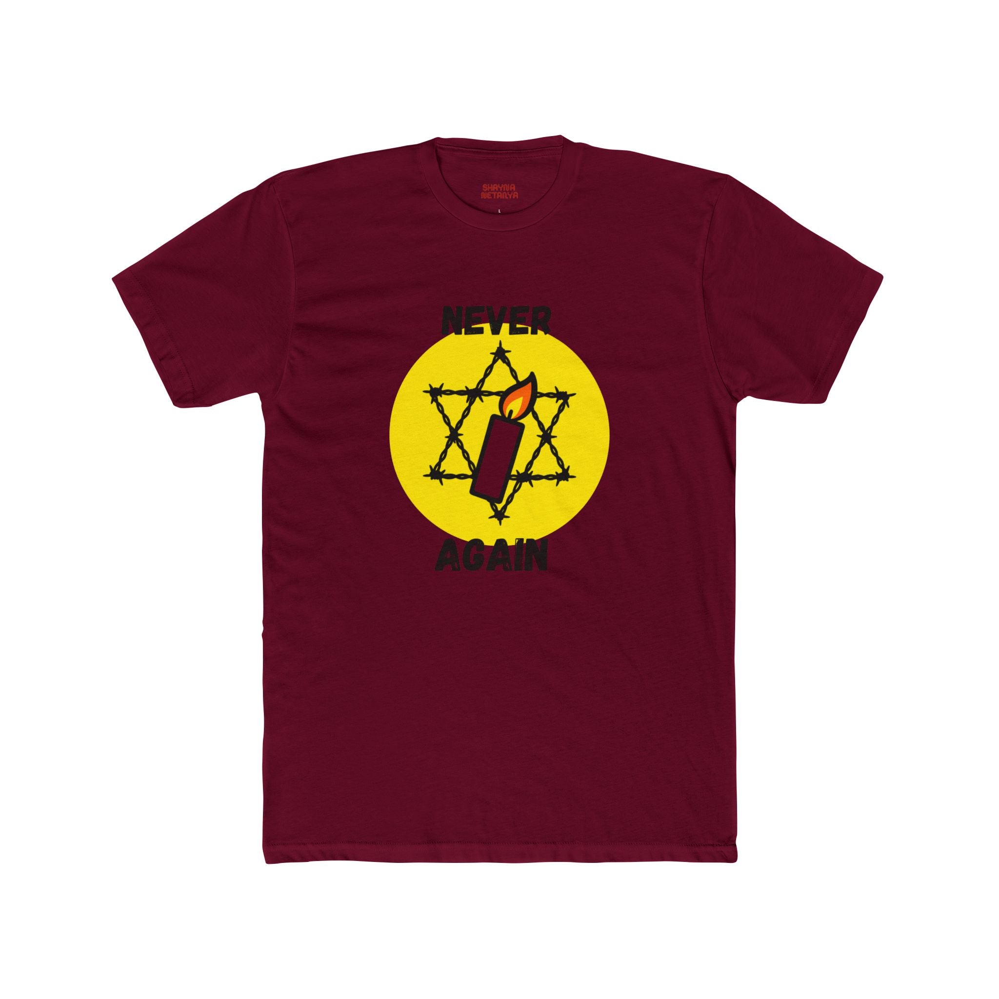 Never Again Memorial Unisex Cotton Crew Tee