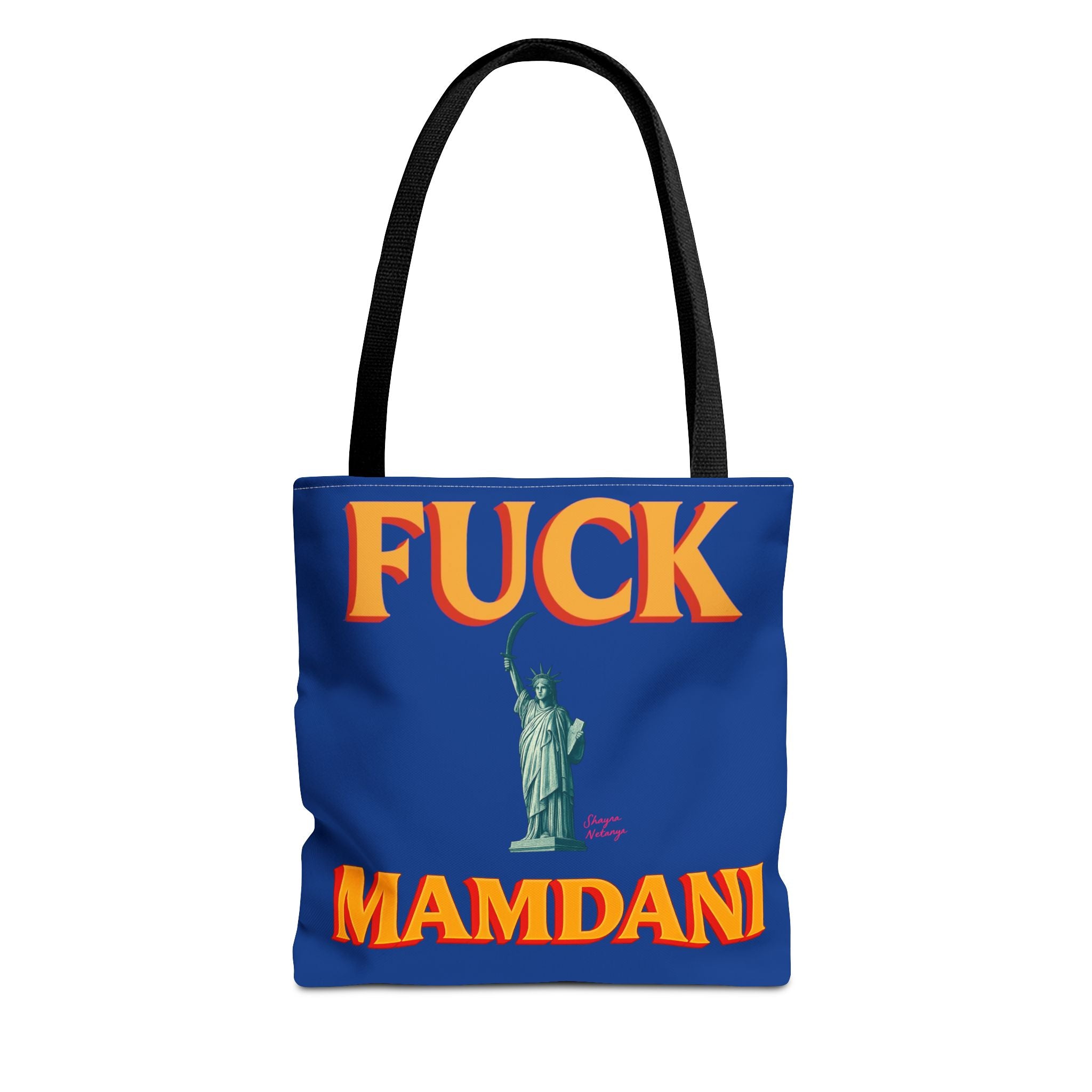"Fuck Mamdani" Tote Bag (AOP)