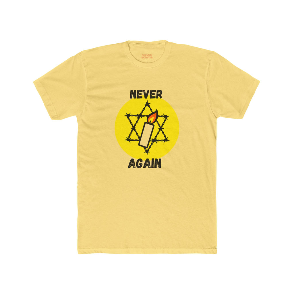 Never Again Memorial Unisex Cotton Crew Tee