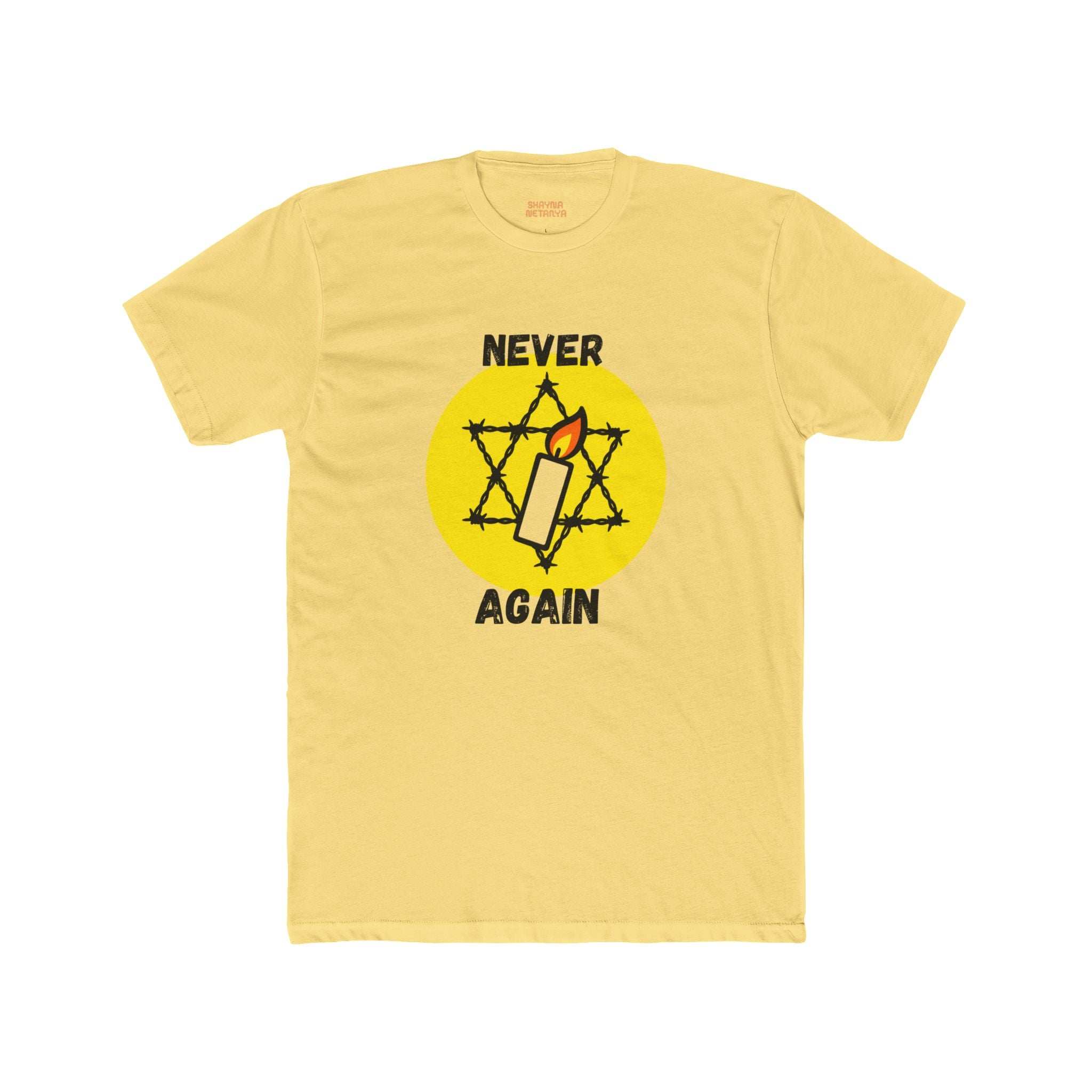 Never Again Memorial Unisex Cotton Crew Tee