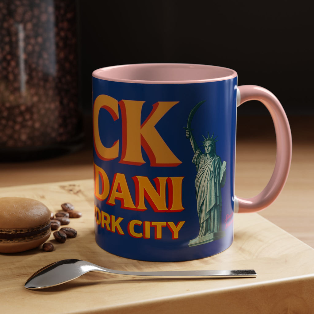 "Fuck Mamdani" Accent Coffee Mug (11, 15oz)