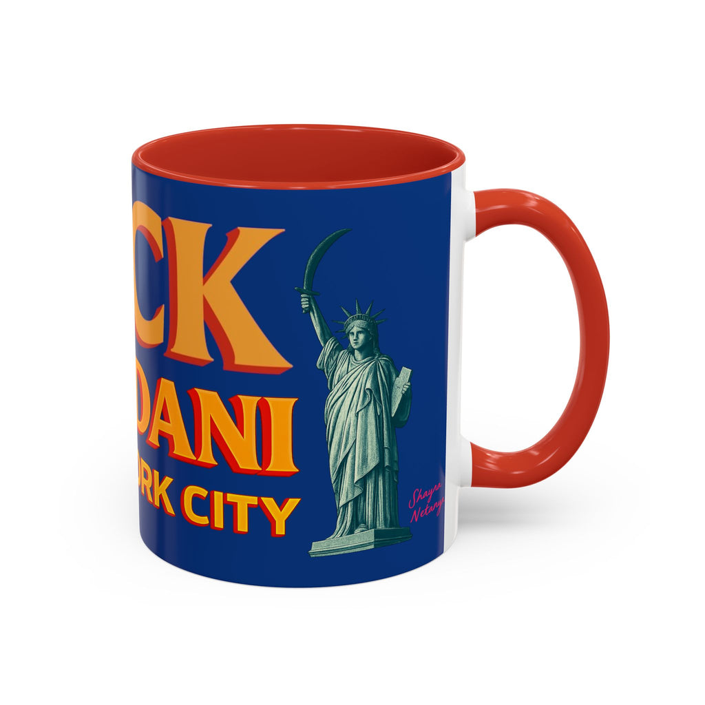 "Fuck Mamdani" Accent Coffee Mug (11, 15oz)