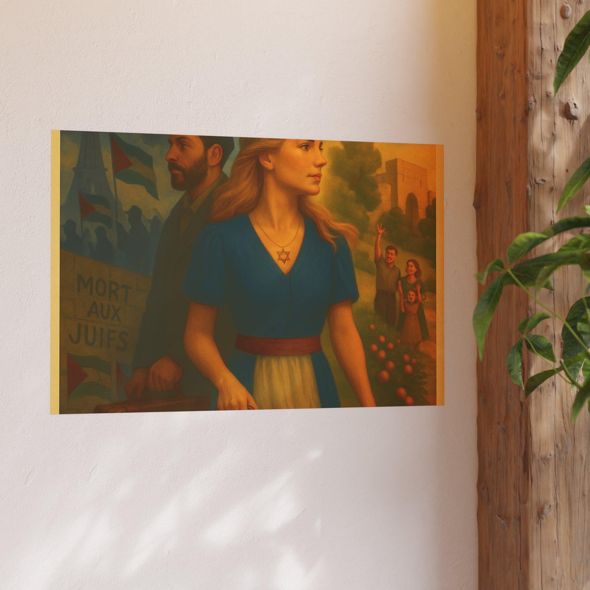 De l’Ombre à la Lumière | French Aliyah to Israel Vintage Poster Satin and Archival Matte Posters