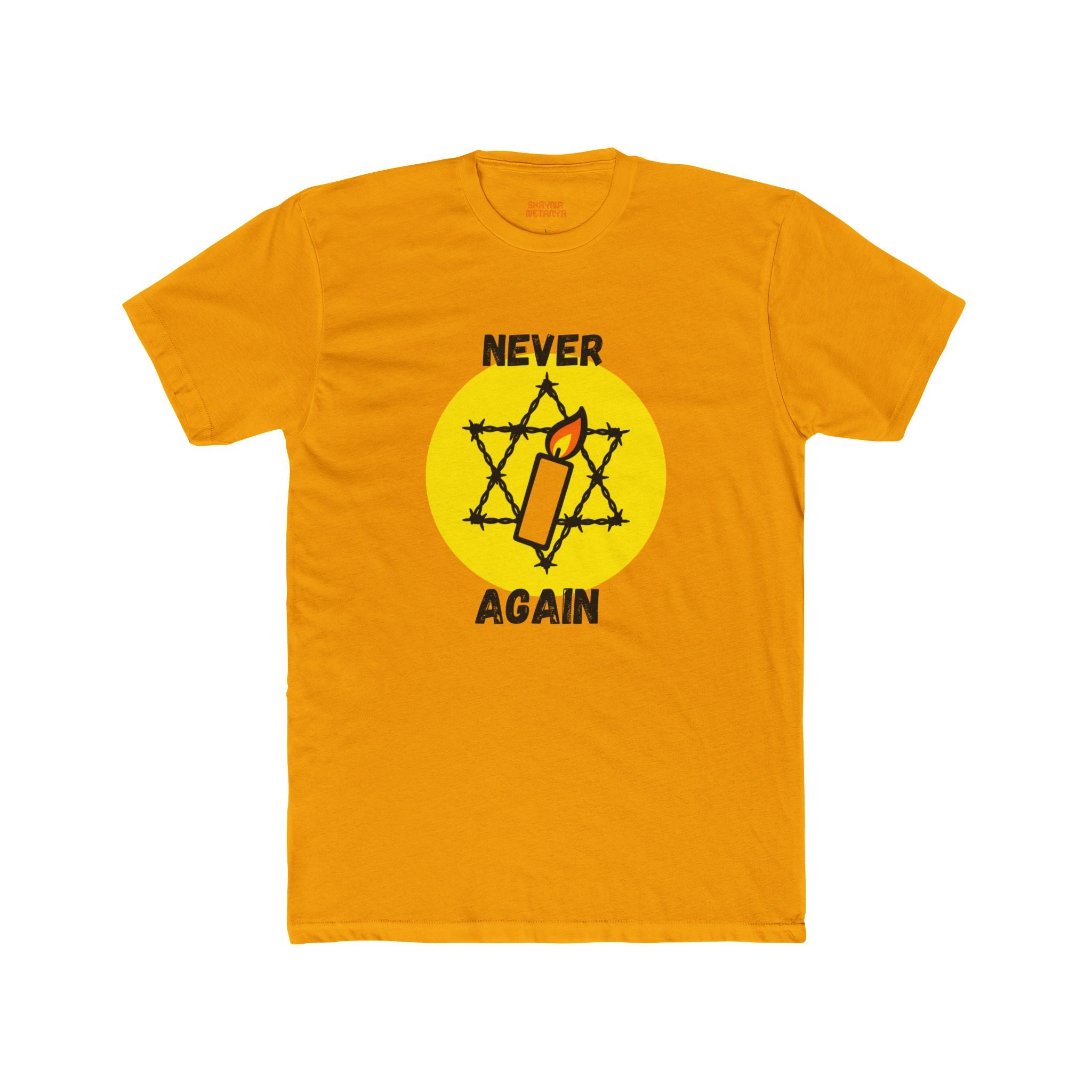 Never Again Memorial Unisex Cotton Crew Tee