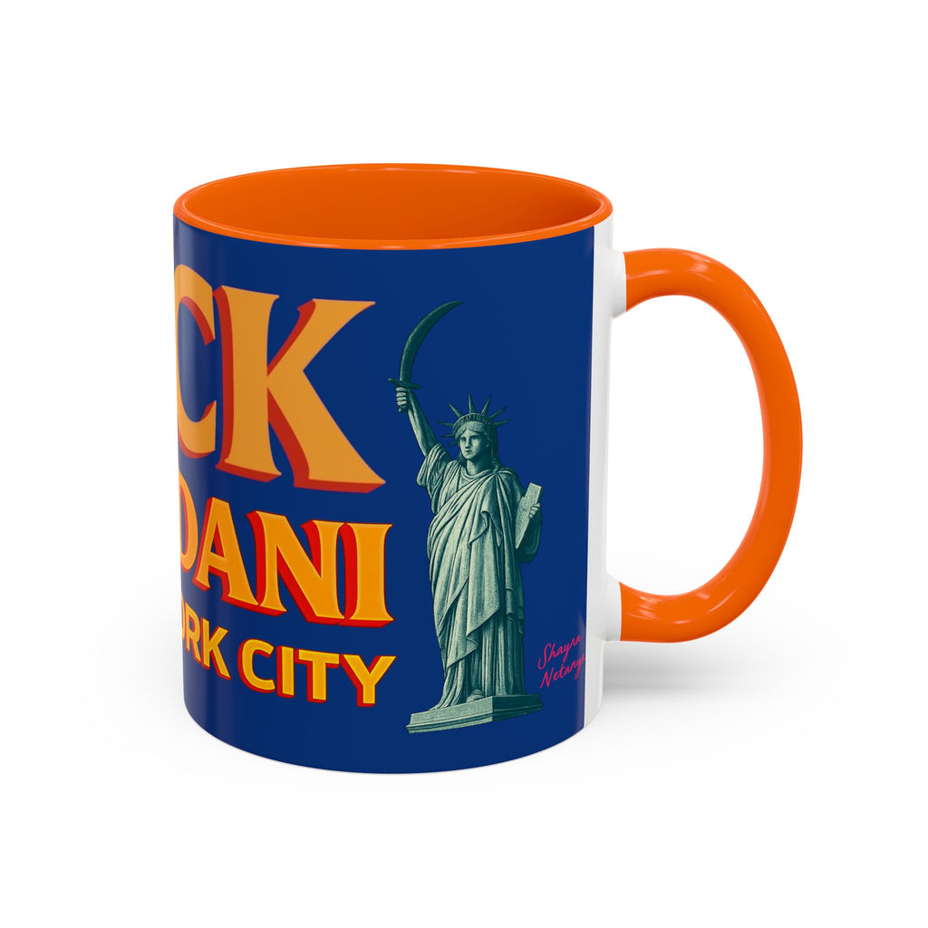 "Fuck Mamdani" Accent Coffee Mug (11, 15oz)