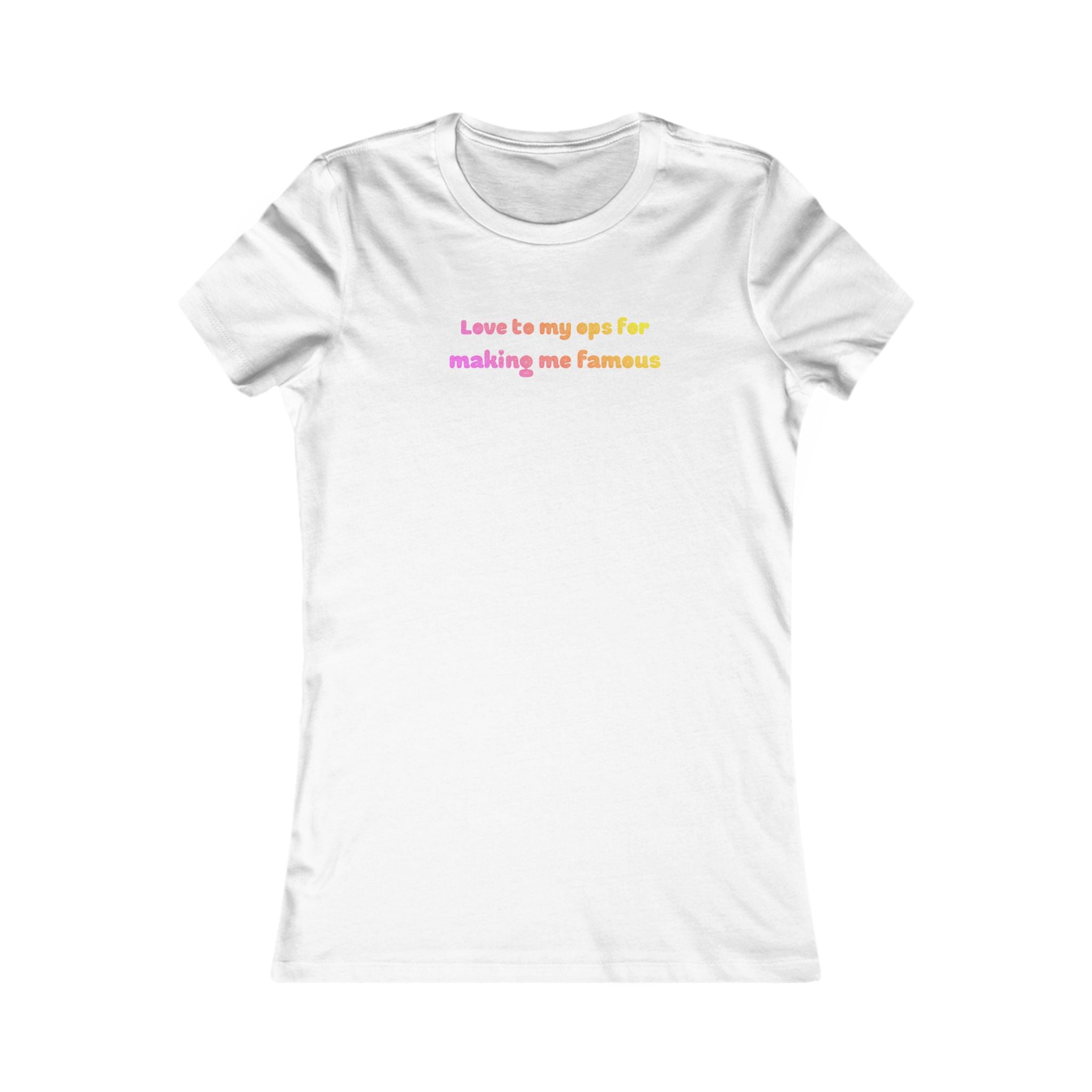Love to My Ops Women’s Fitted Tee