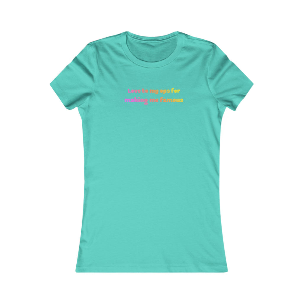 Love to My Ops Women’s Fitted Tee