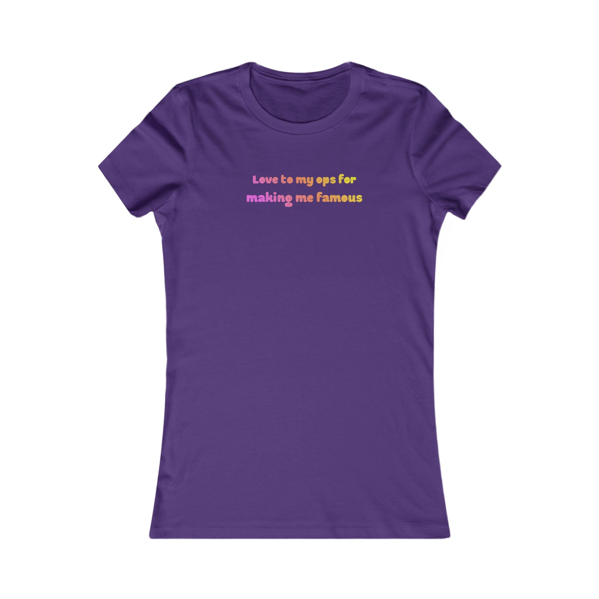 Love to My Ops Women’s Fitted Tee