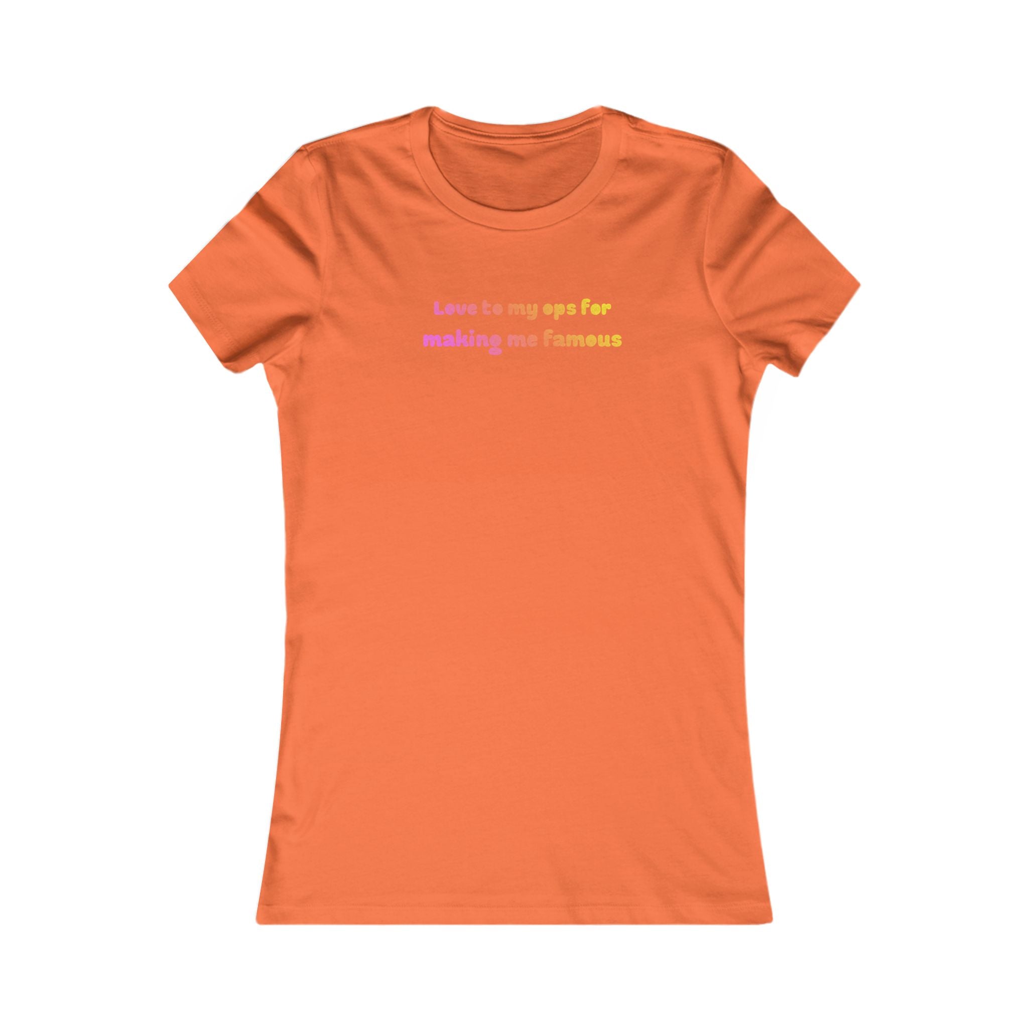 Love to My Ops Women’s Fitted Tee