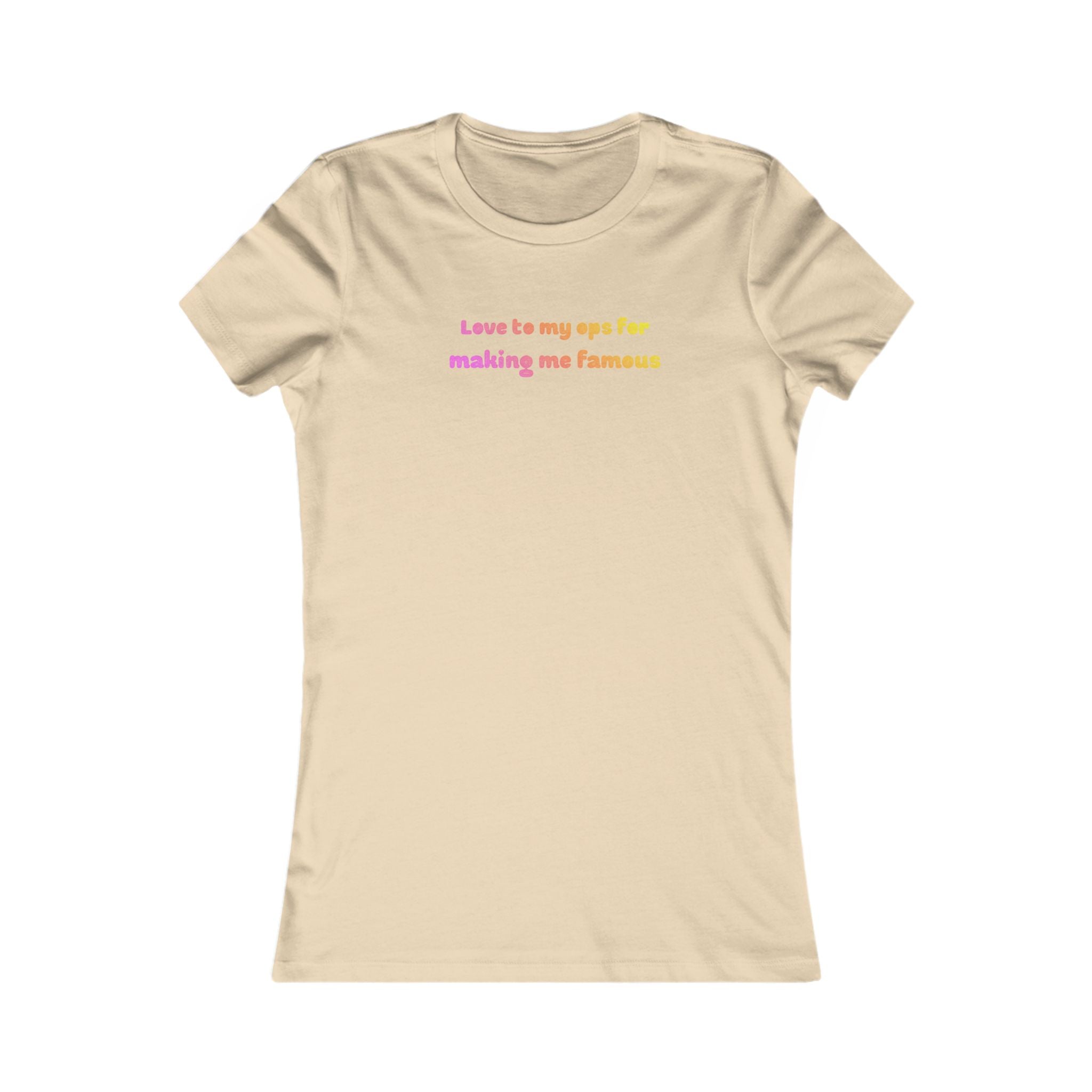 Love to My Ops Women’s Fitted Tee