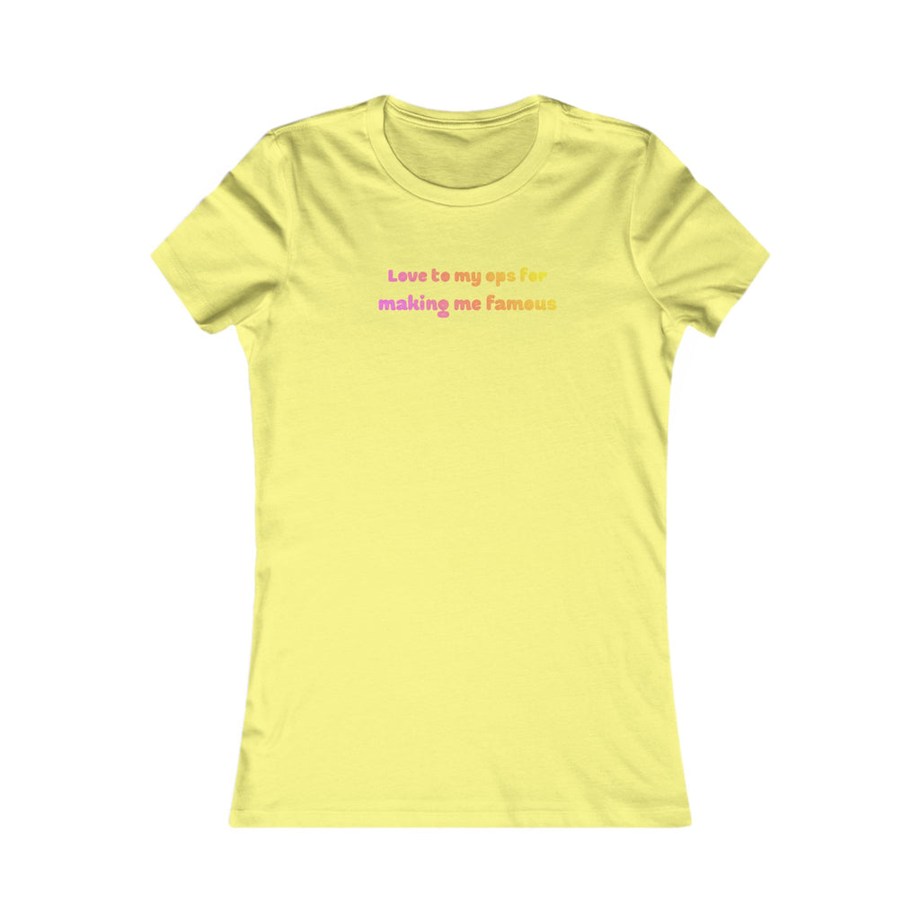 Love to My Ops Women’s Fitted Tee