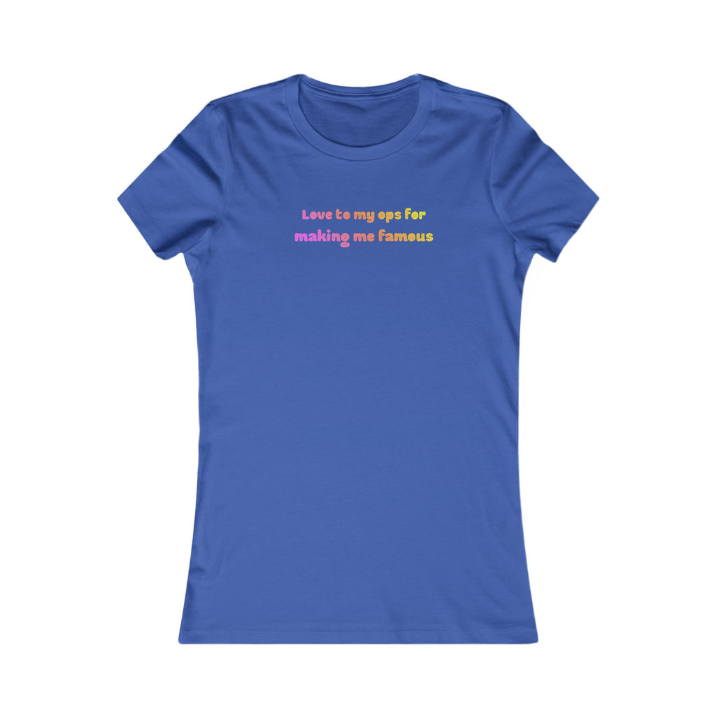 Love to My Ops Women’s Fitted Tee