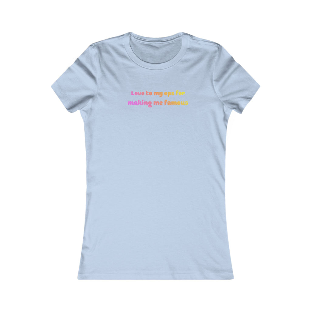 Love to My Ops Women’s Fitted Tee