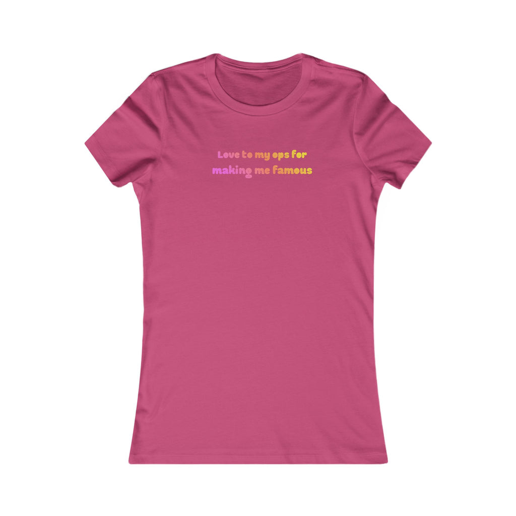 Love to My Ops Women’s Fitted Tee