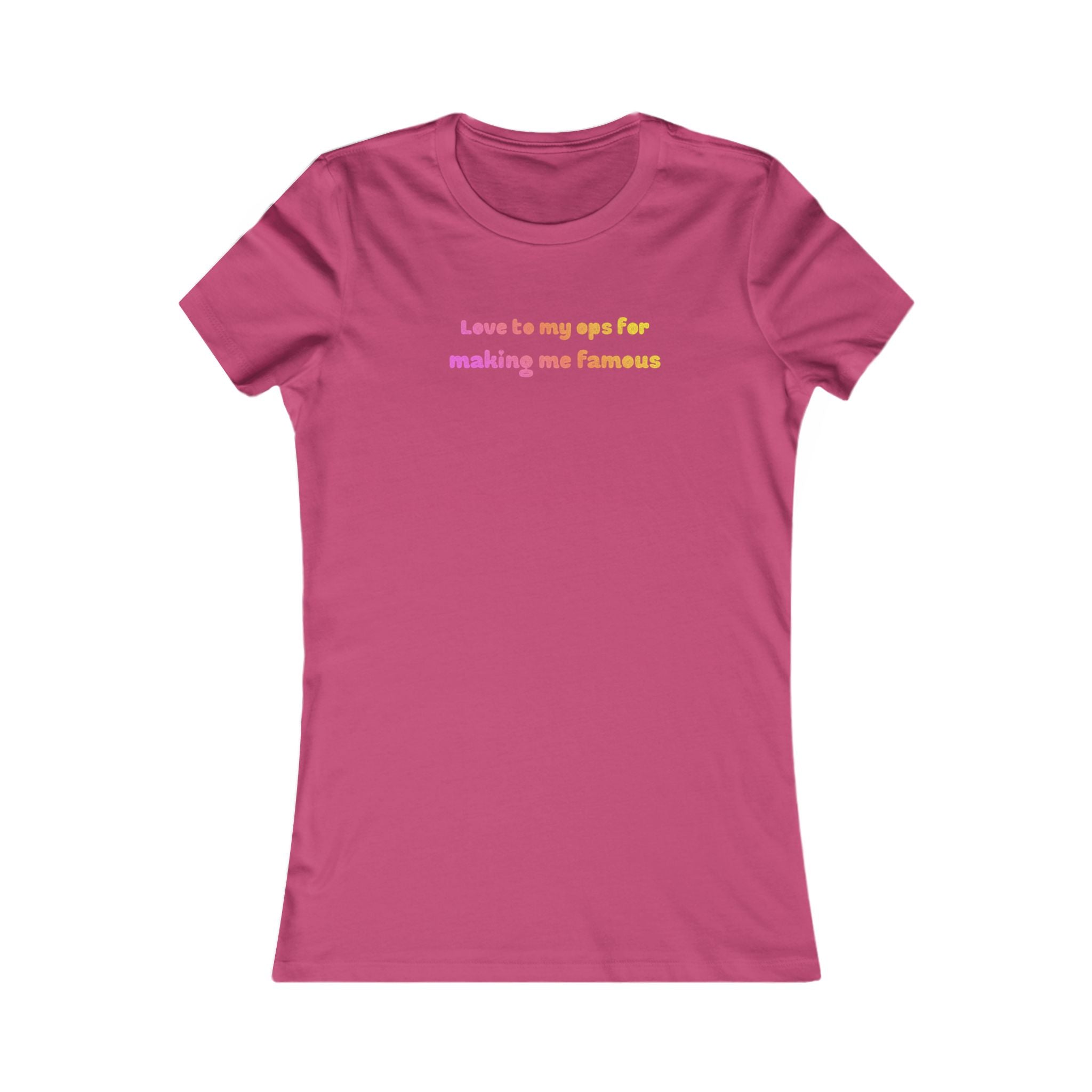 Love to My Ops Women’s Fitted Tee