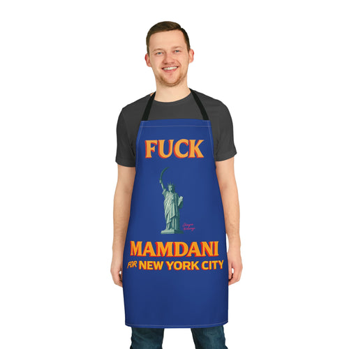 "Fuck Mamdani" Apron, 5-Color Straps (AOP)