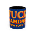 "Fuck Mamdani" Accent Coffee Mug (11, 15oz)