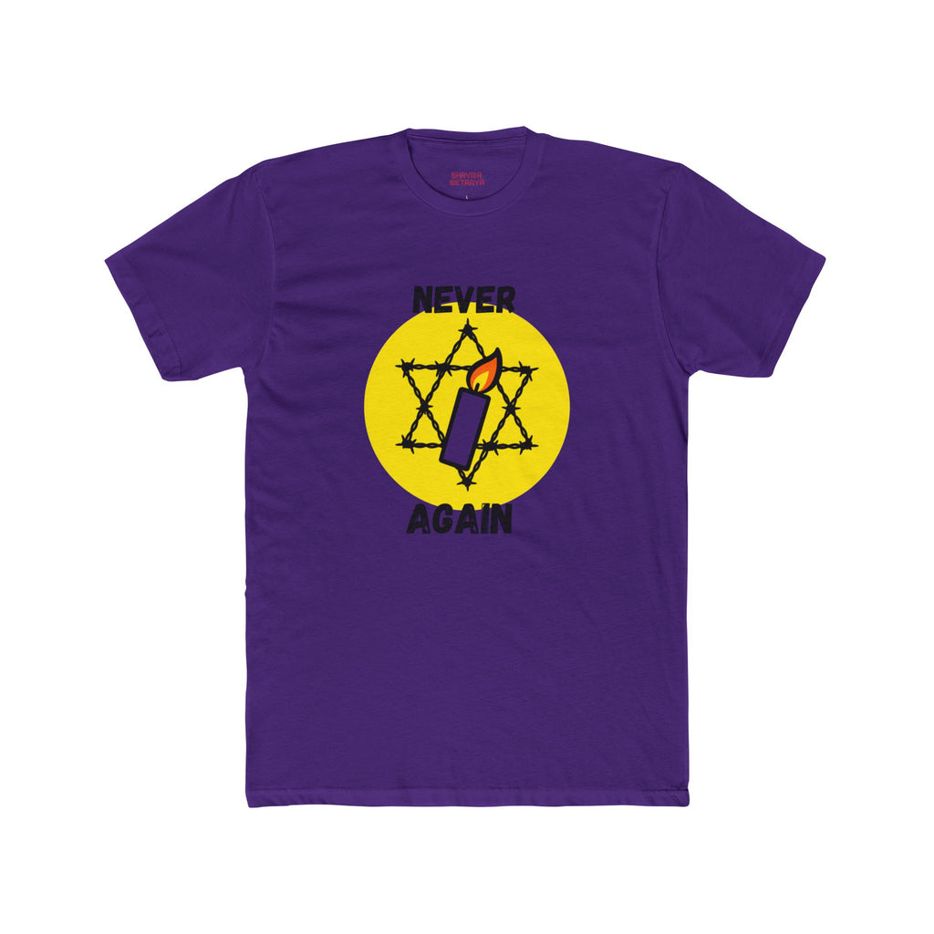 Never Again Memorial Unisex Cotton Crew Tee