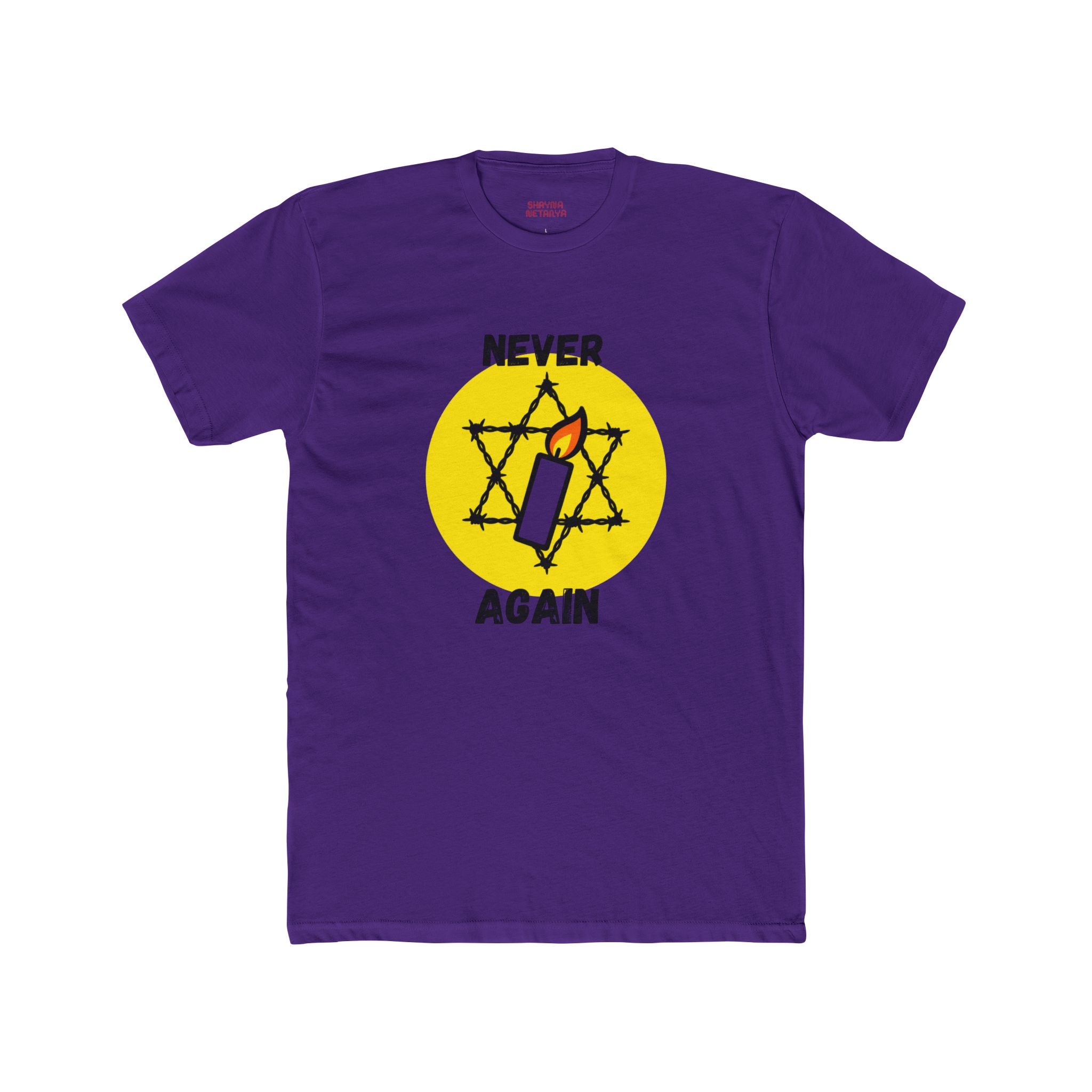 Never Again Memorial Unisex Cotton Crew Tee