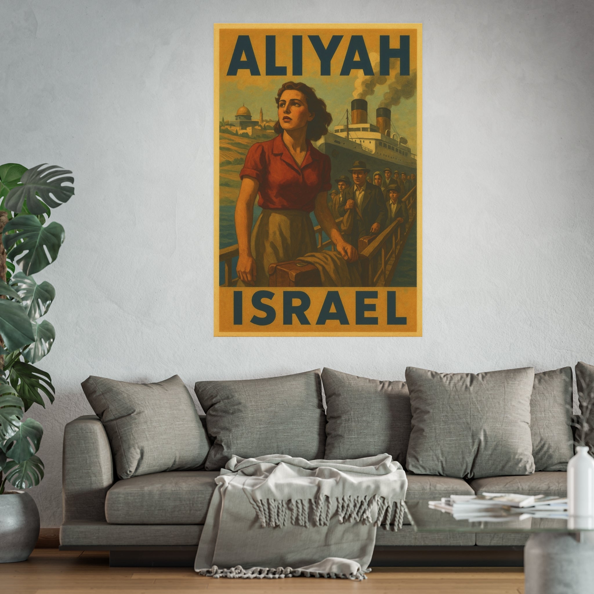 Aliyah Steamership Satin and Archival Matte Posters