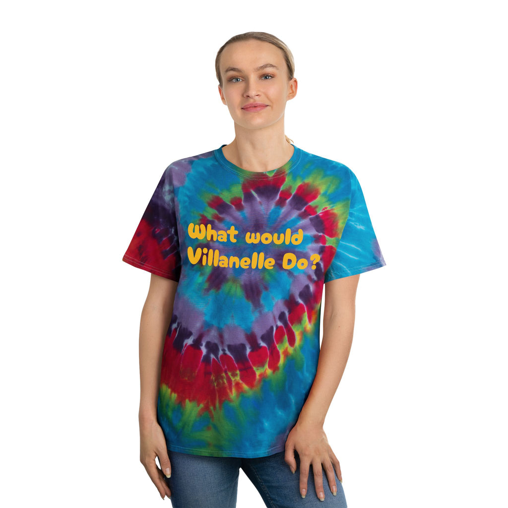 "What Would Villanelle Do?" Tie-Dye Tee, Spiral