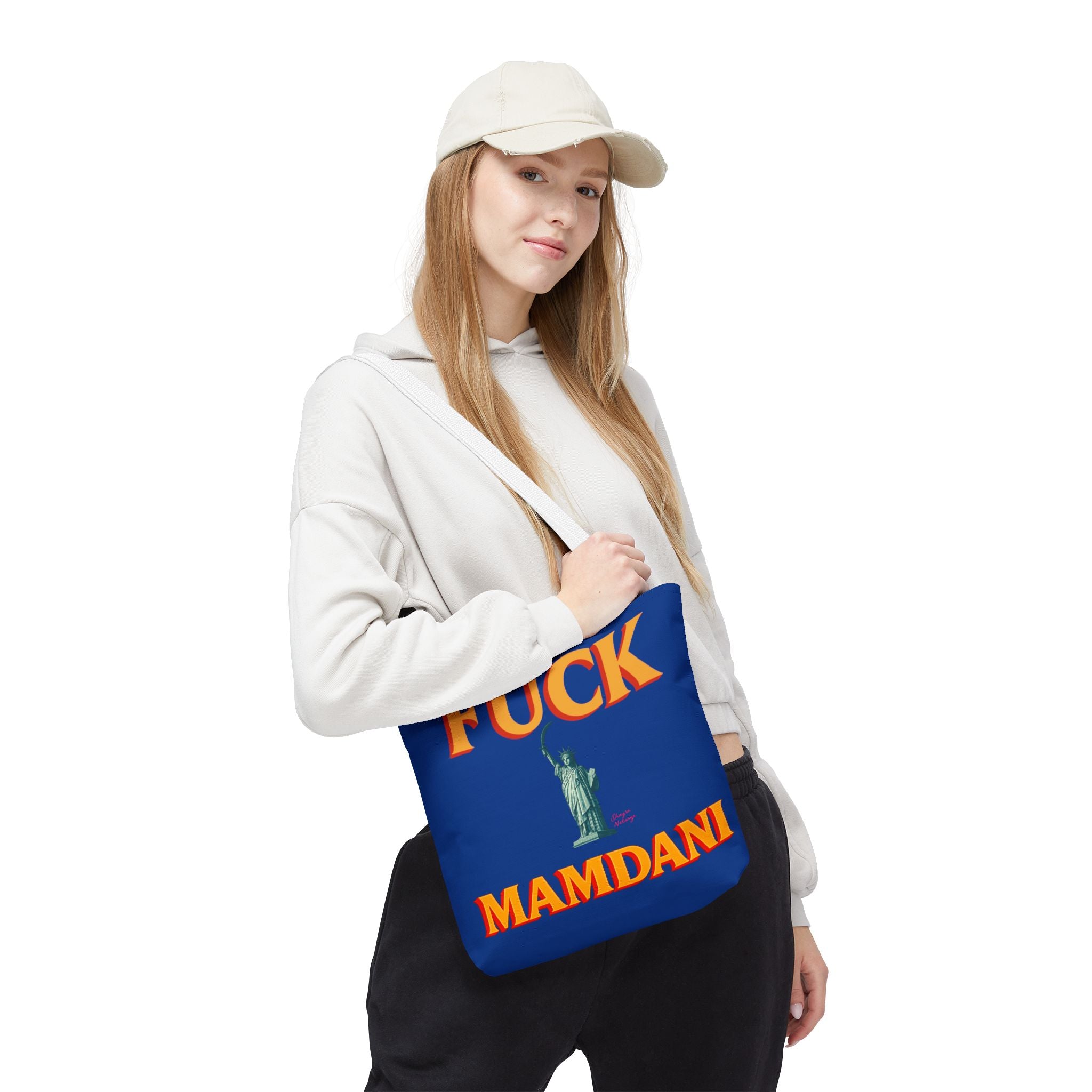 "Fuck Mamdani" Tote Bag (AOP)