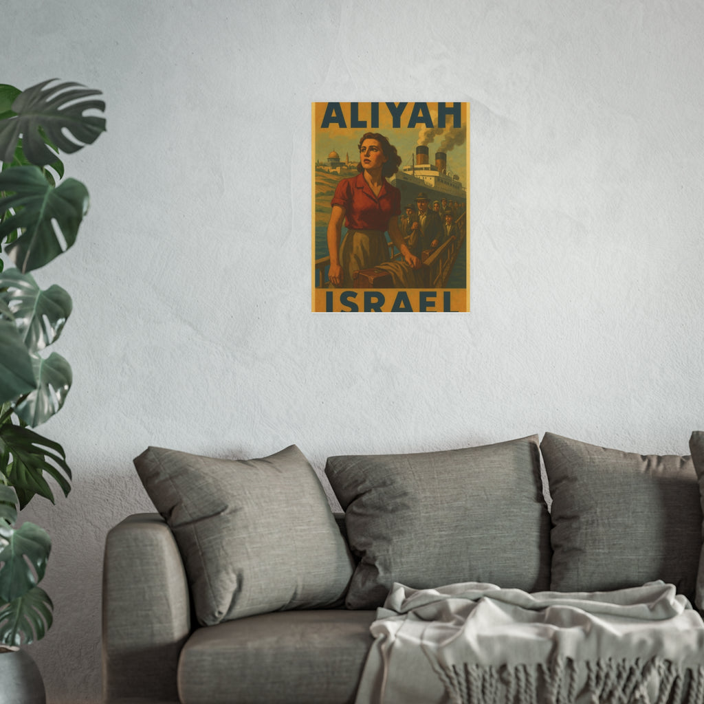 Aliyah Steamership Satin and Archival Matte Posters