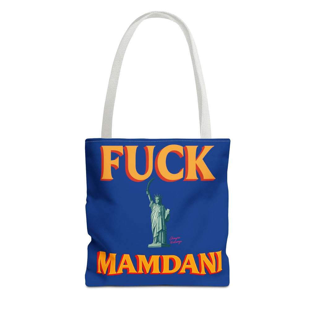 "Fuck Mamdani" Tote Bag (AOP)