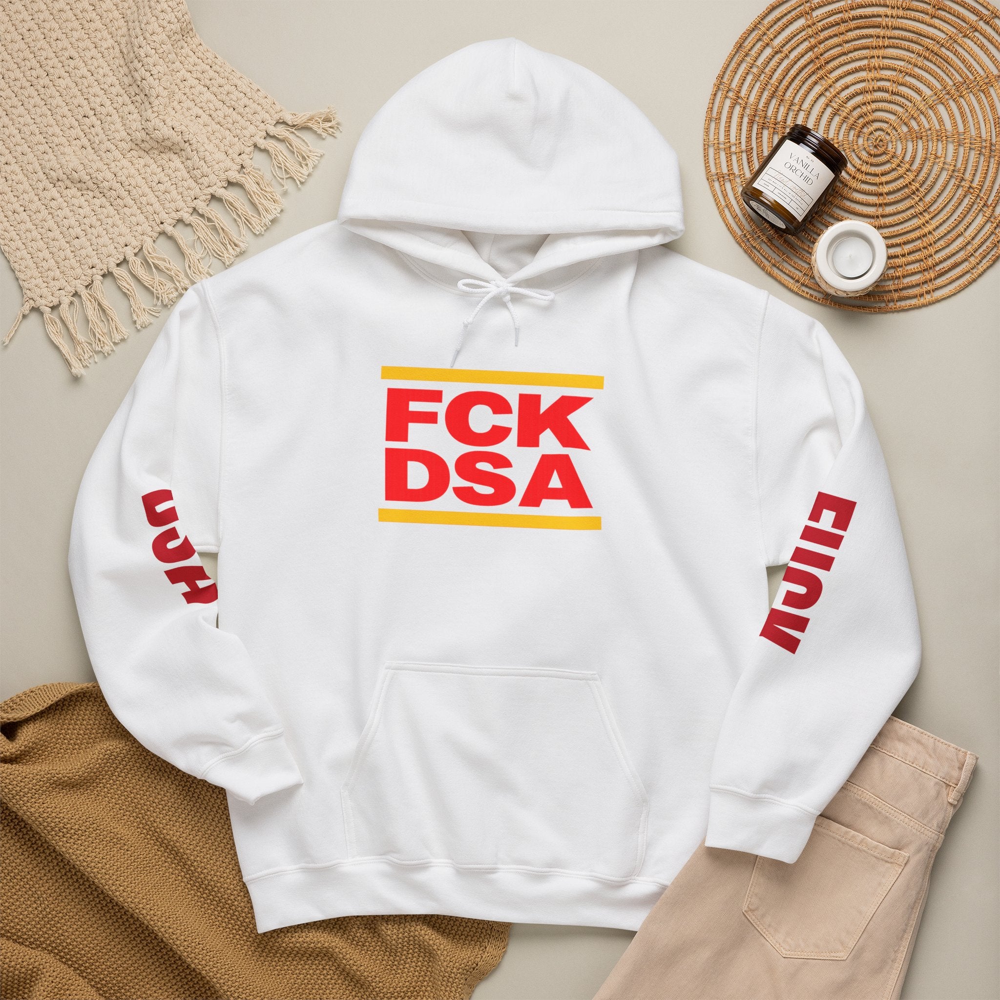 "FCK DSA" Unisex Heavy Blend™ Hooded Sweatshirt