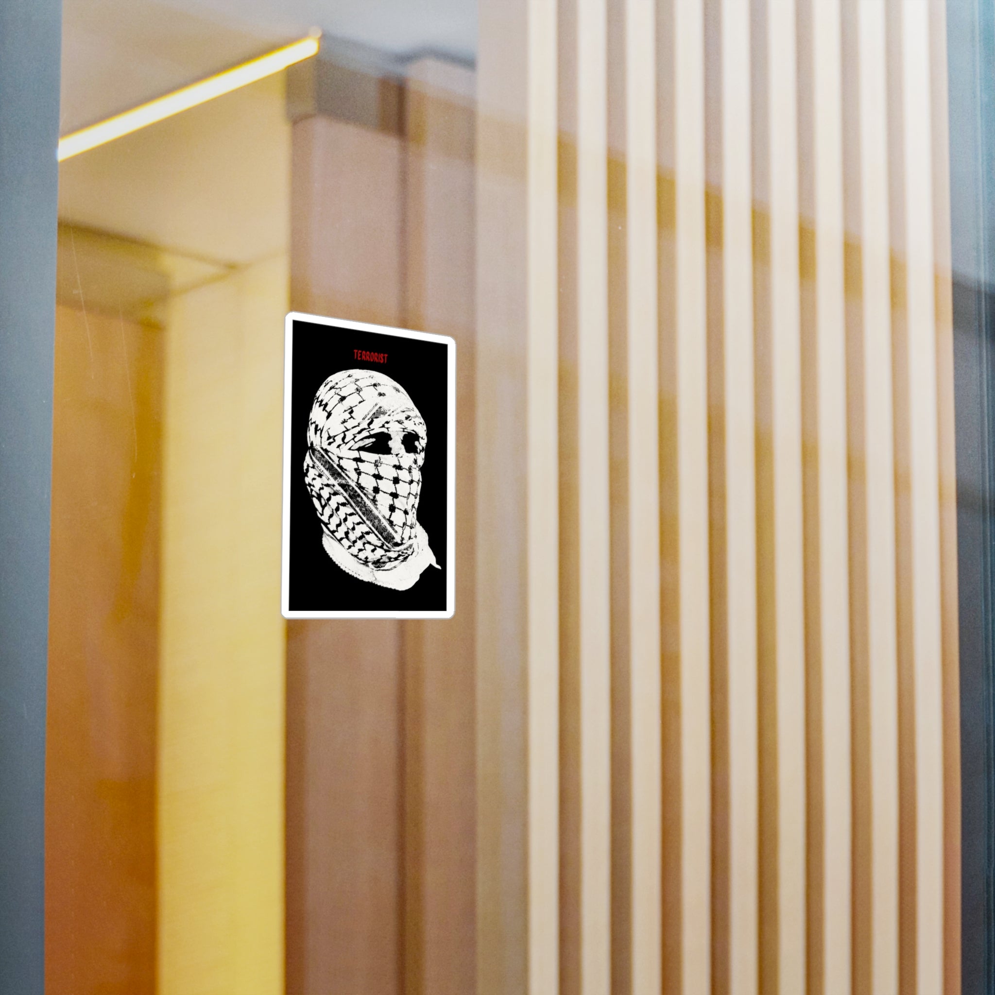 "Terrorist" Kiss-Cut Vinyl Decals