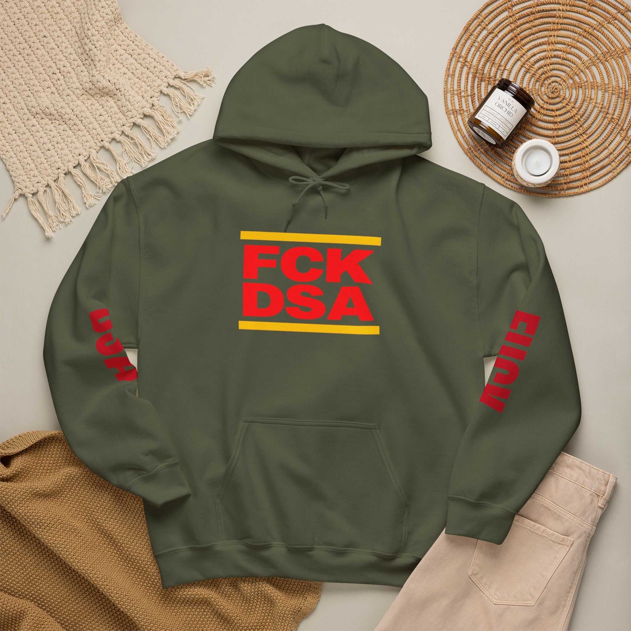 "FCK DSA" Unisex Heavy Blend™ Hooded Sweatshirt