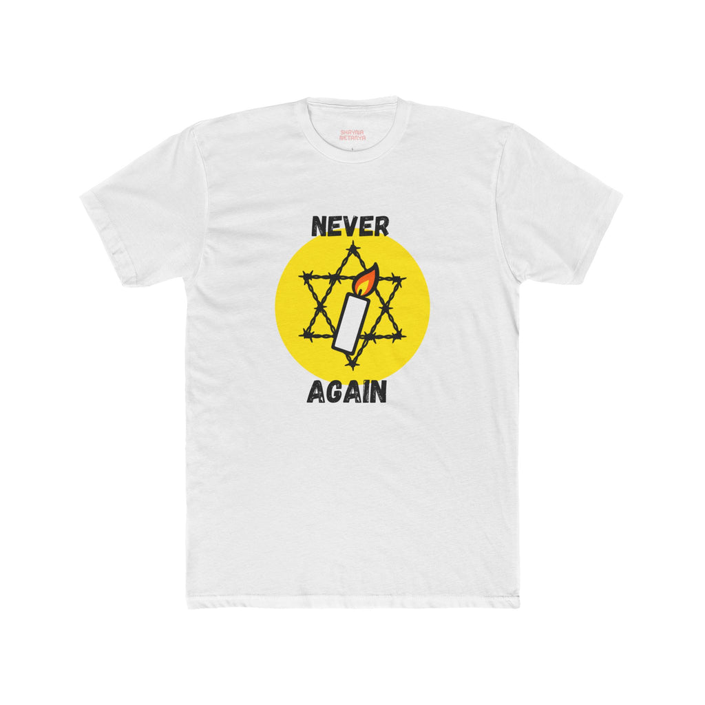 Never Again Memorial Unisex Cotton Crew Tee