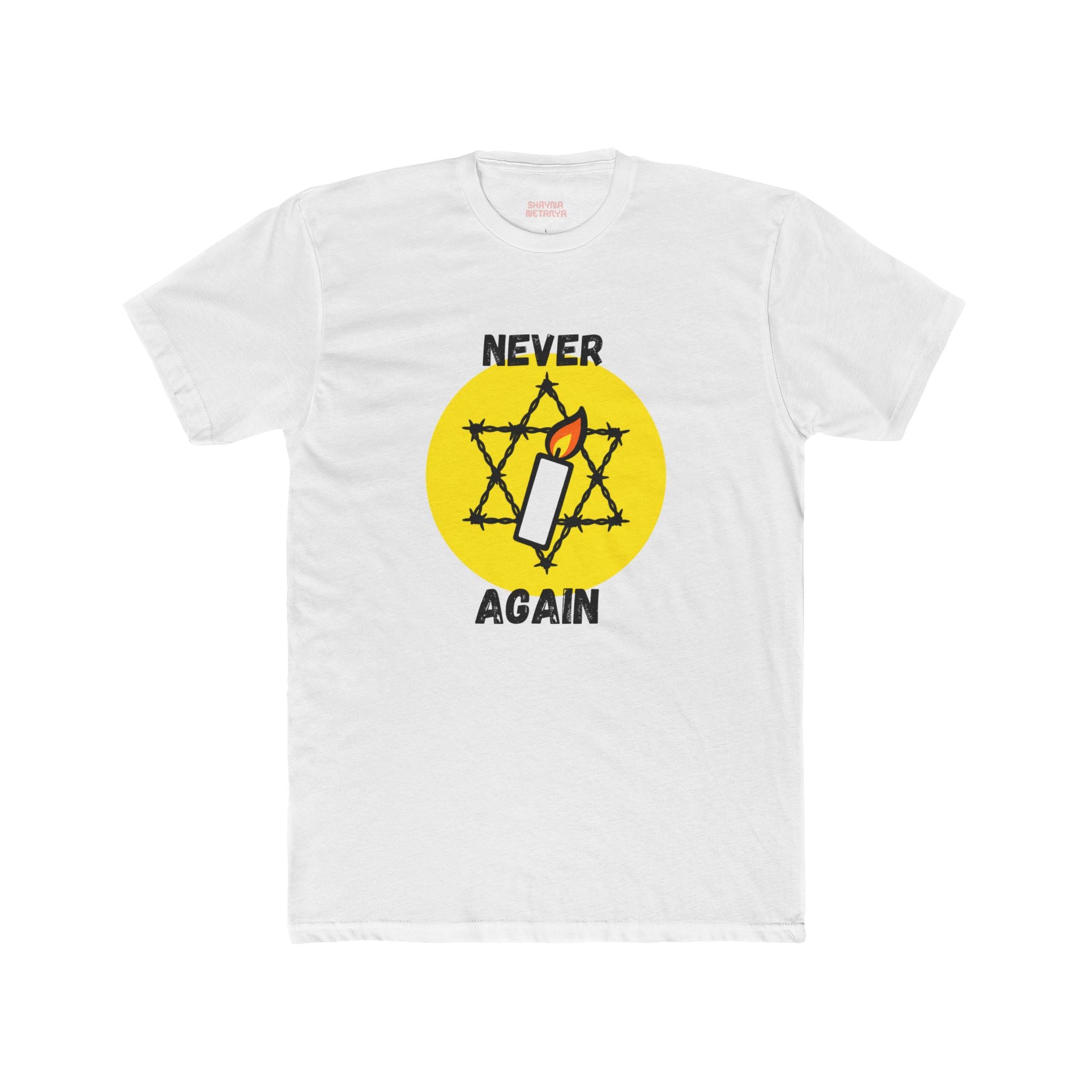 Never Again Memorial Unisex Cotton Crew Tee