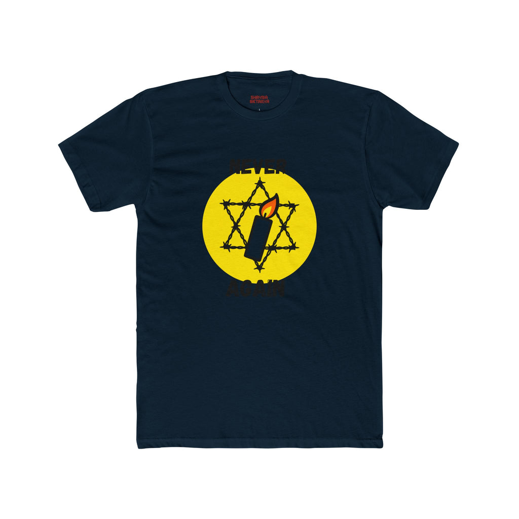 Never Again Memorial Unisex Cotton Crew Tee