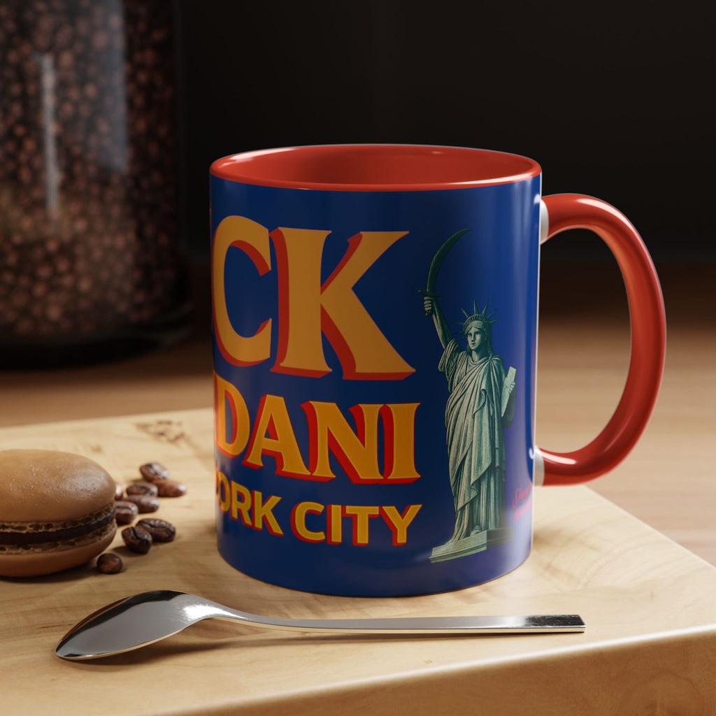 "Fuck Mamdani" Accent Coffee Mug (11, 15oz)
