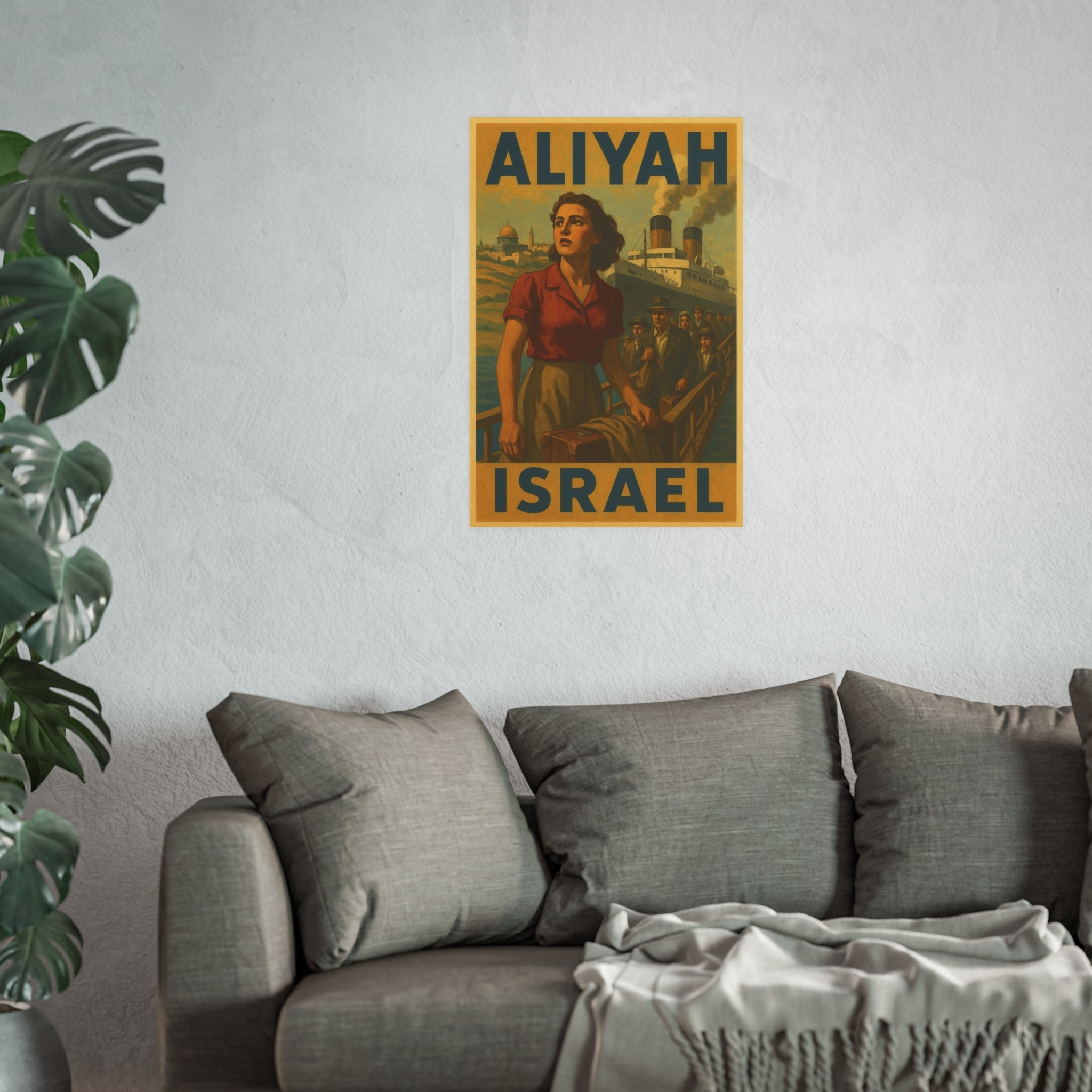 Aliyah Steamership Satin and Archival Matte Posters