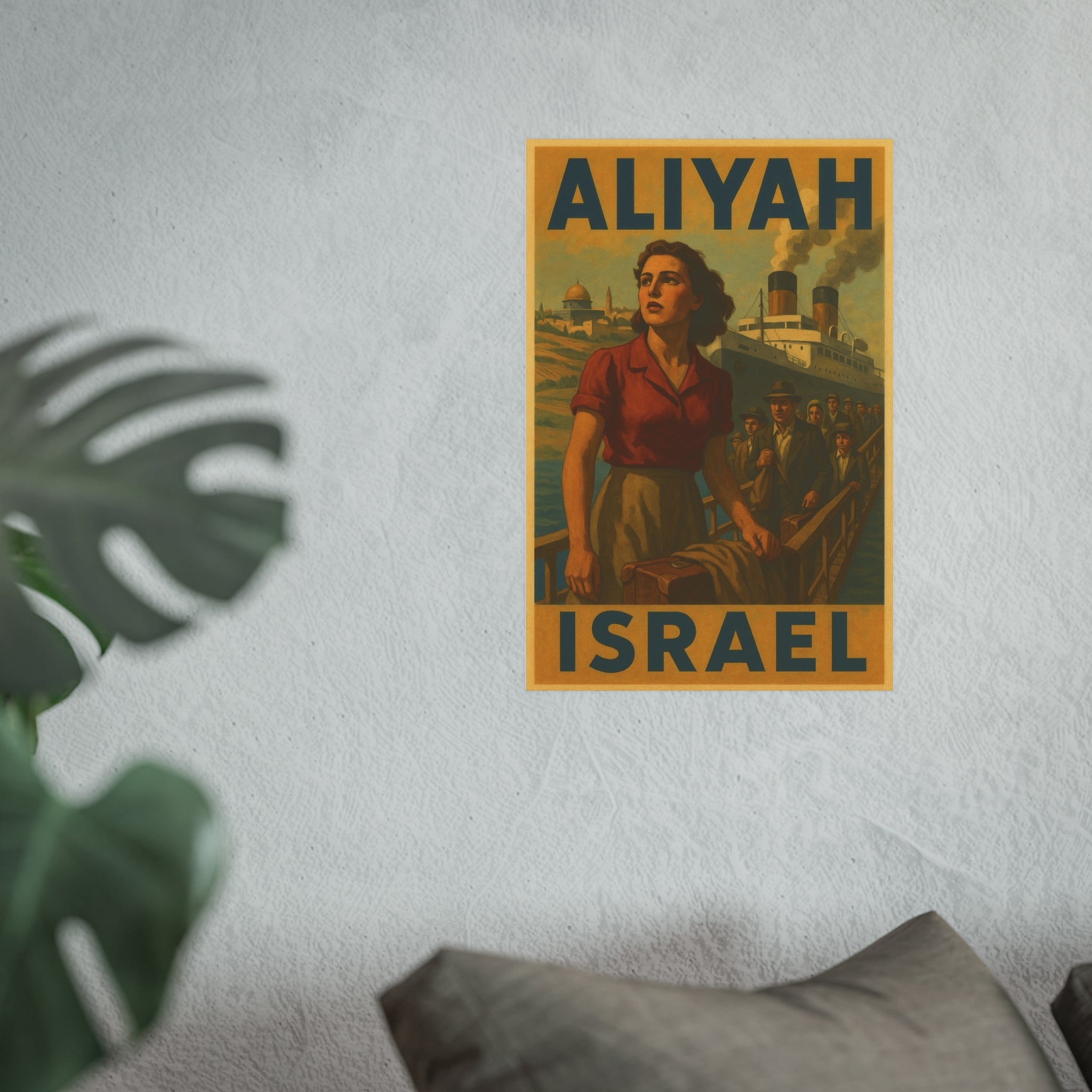 Aliyah Steamership Satin and Archival Matte Posters