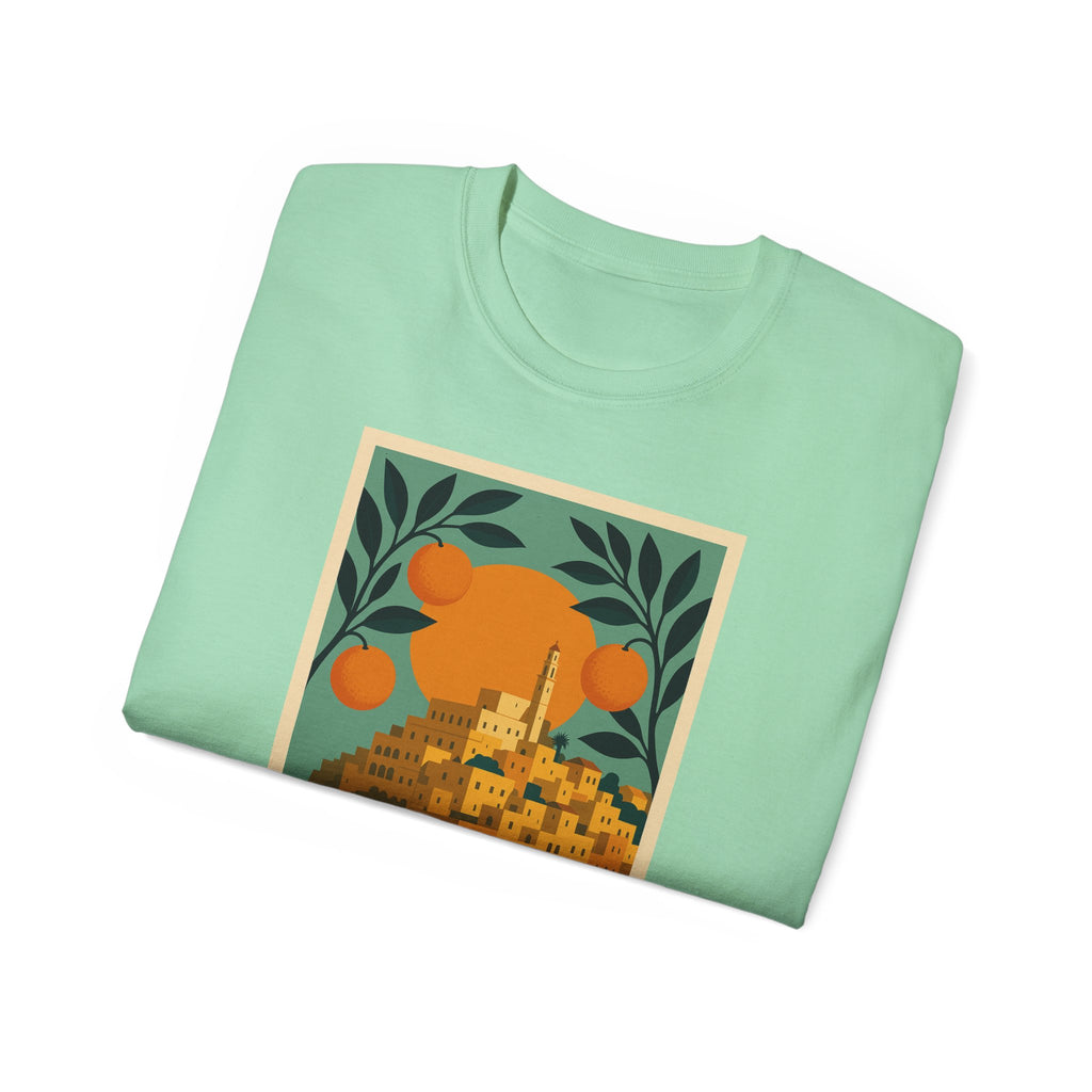 Tel Aviv Israel Vintage Travel Poster Unisex Graphic Unisex Ultra Cotton Tee