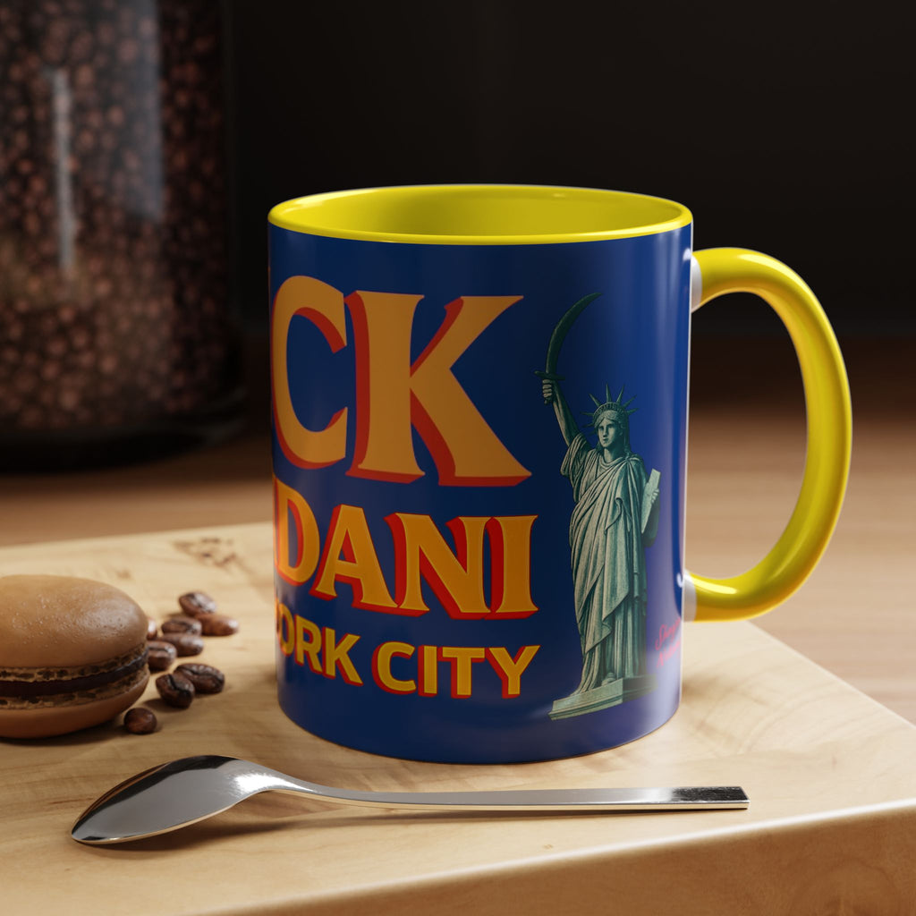 "Fuck Mamdani" Accent Coffee Mug (11, 15oz)