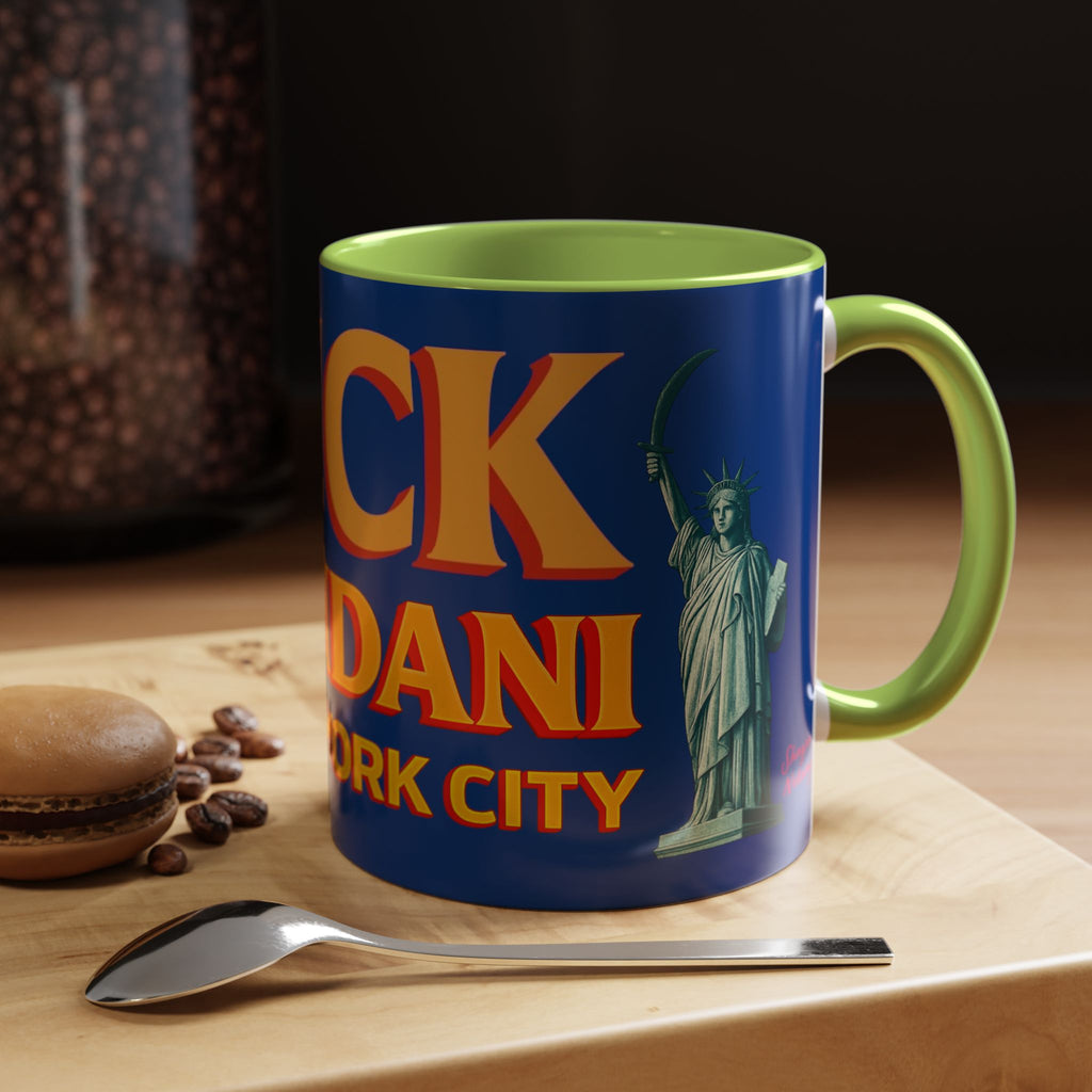 "Fuck Mamdani" Accent Coffee Mug (11, 15oz)