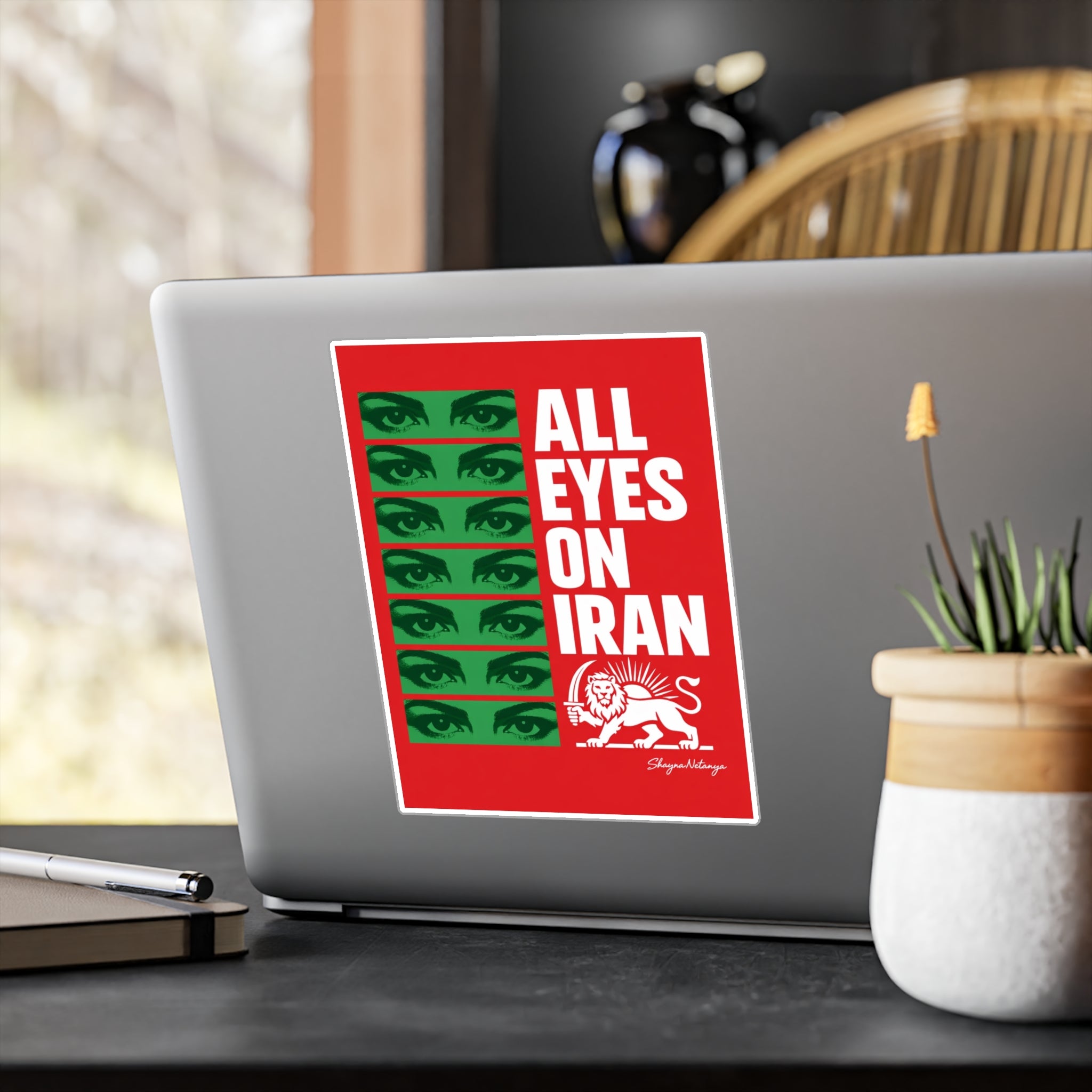 All Eyes On Iran Kiss-Cut Vinyl Decals