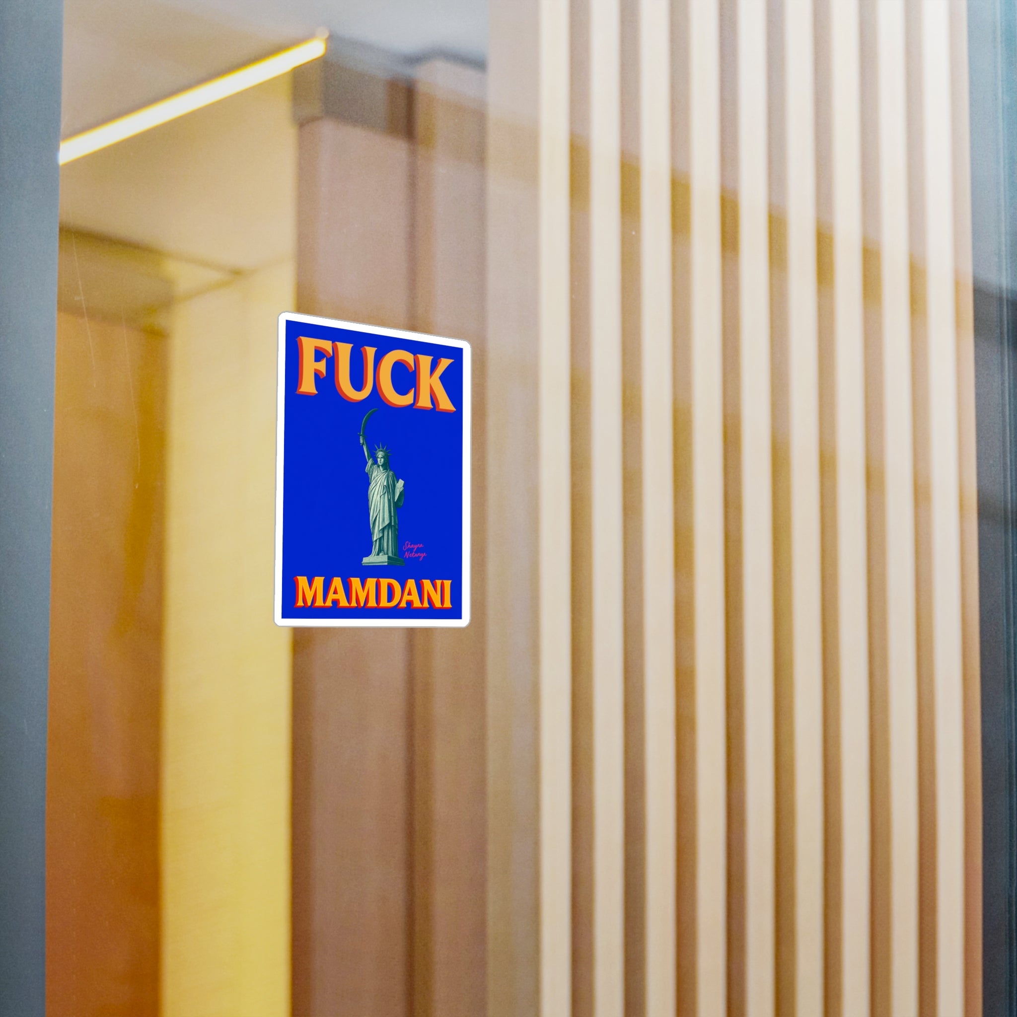"Fuck Mamdani" Kiss-Cut Vinyl Decals