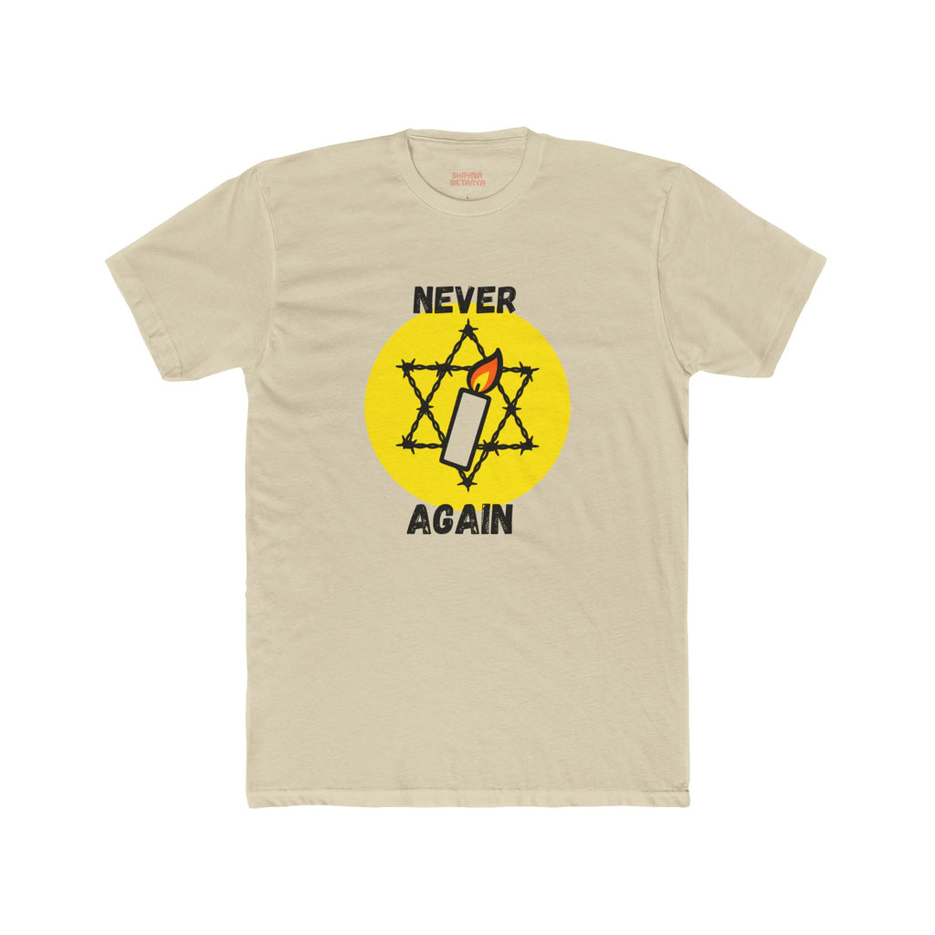 Never Again Memorial Unisex Cotton Crew Tee