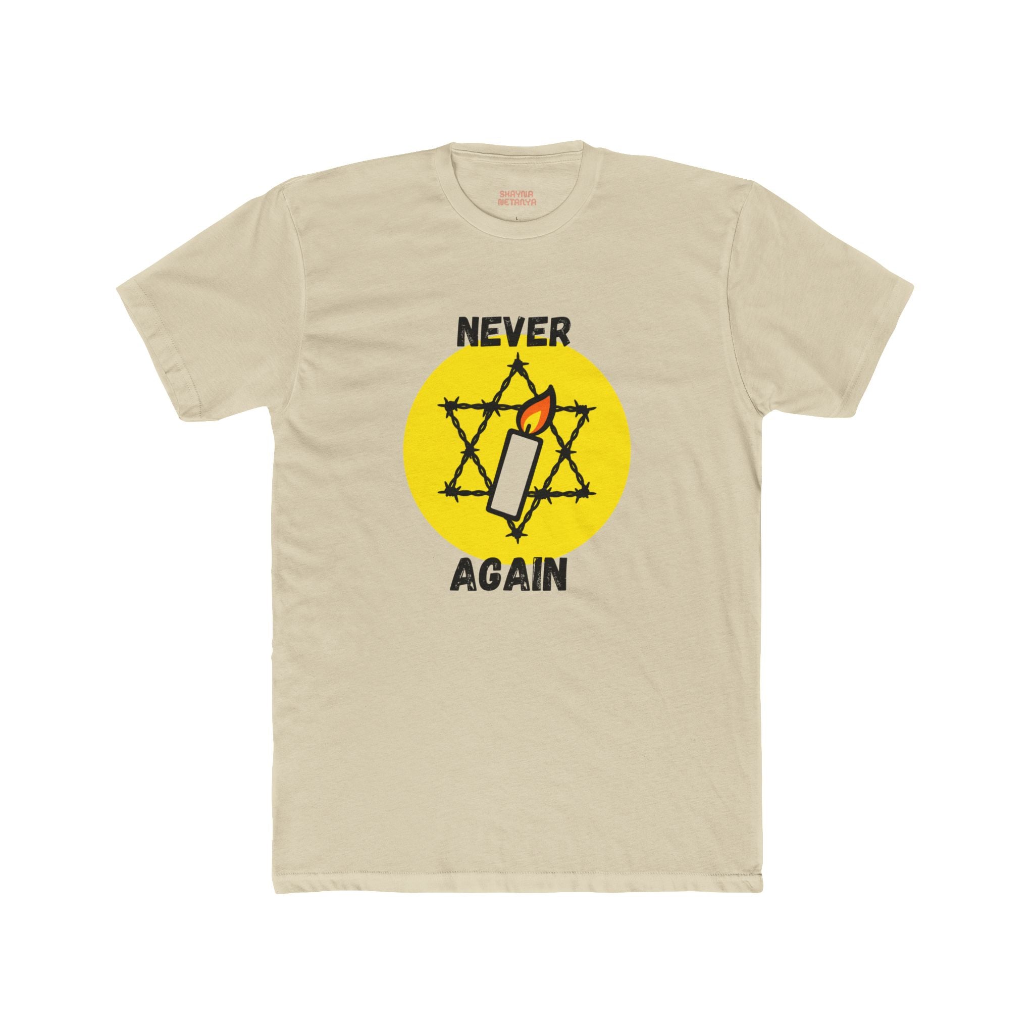 Never Again Memorial Unisex Cotton Crew Tee