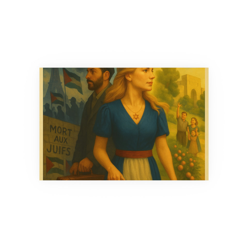 De l’Ombre à la Lumière | French Aliyah to Israel Vintage Poster Satin and Archival Matte Posters